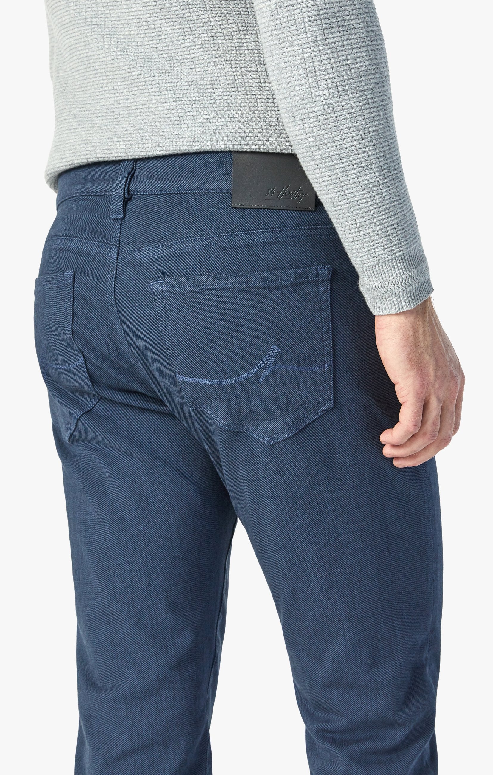 Courage Straight Leg Pants In Insignia Blue Diagonal - Image 5