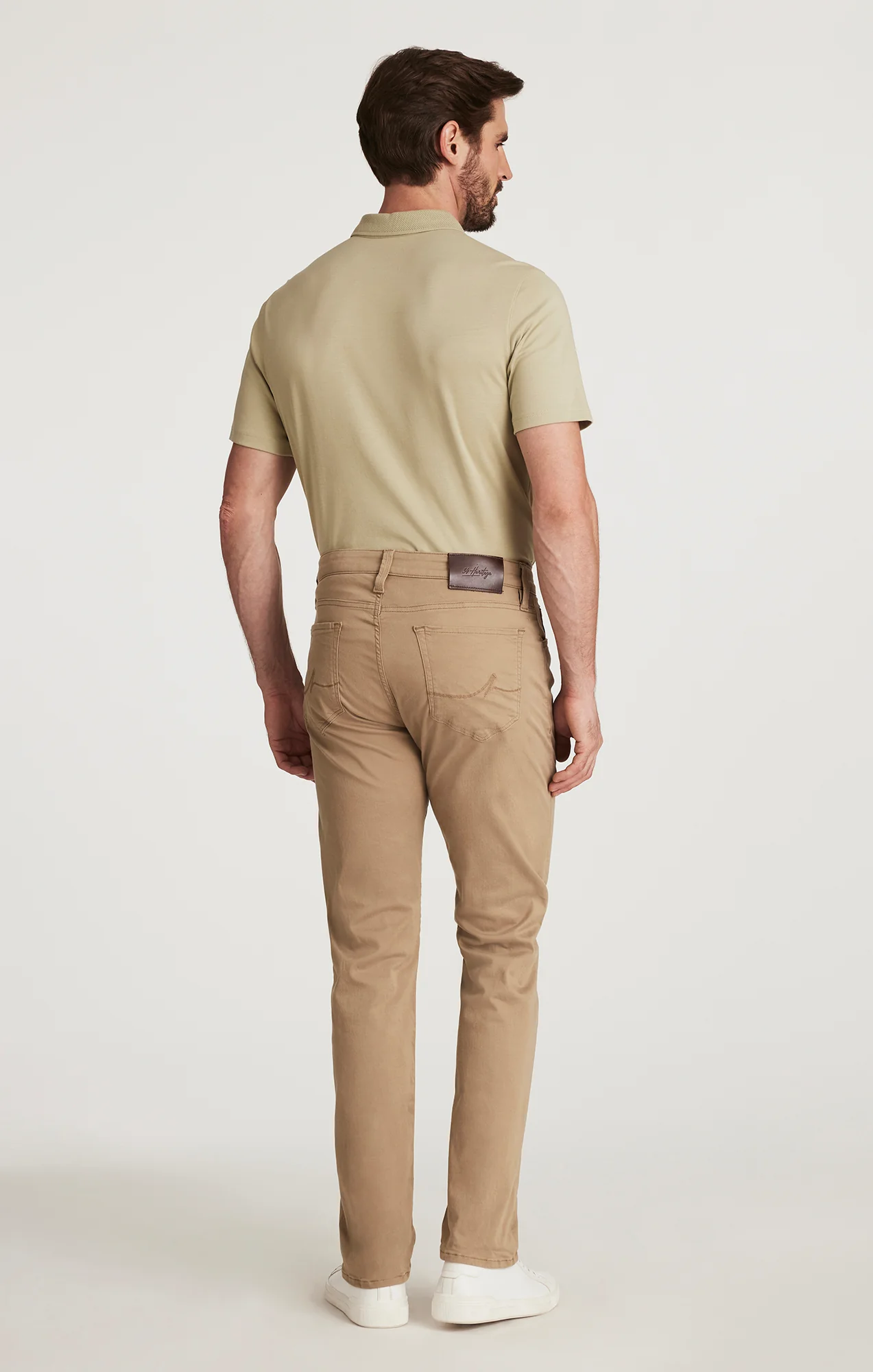 Courage Straight Leg Pants In Khaki Twill - Image 3