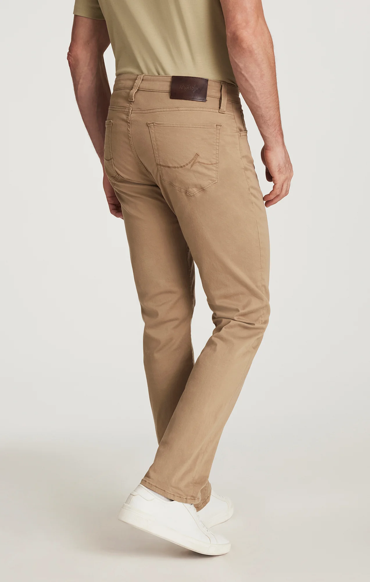 Courage Straight Leg Pants In Khaki Twill - Image 5