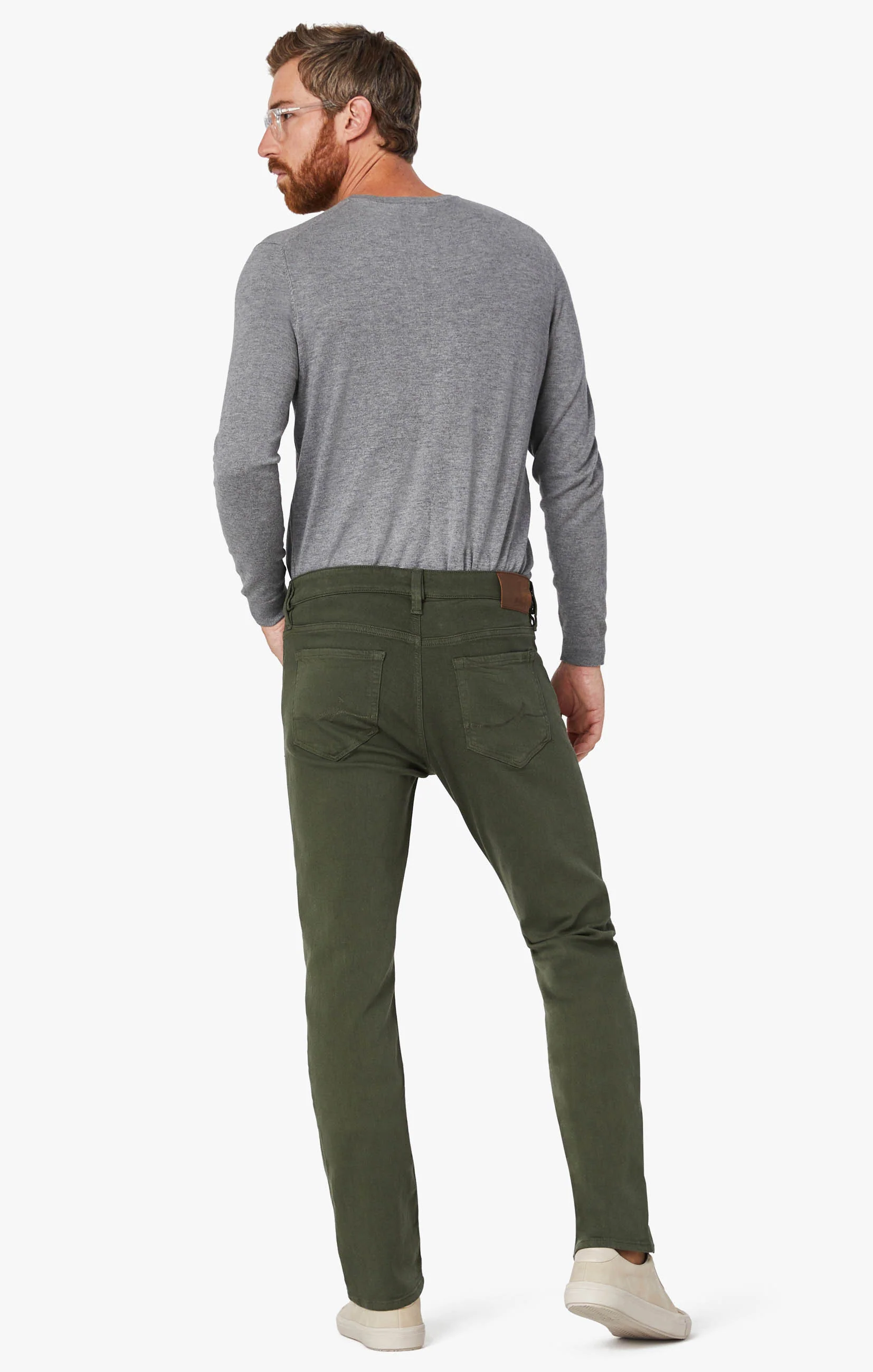 Courage Straight Leg Pants In Military Green Comfort - Image 3