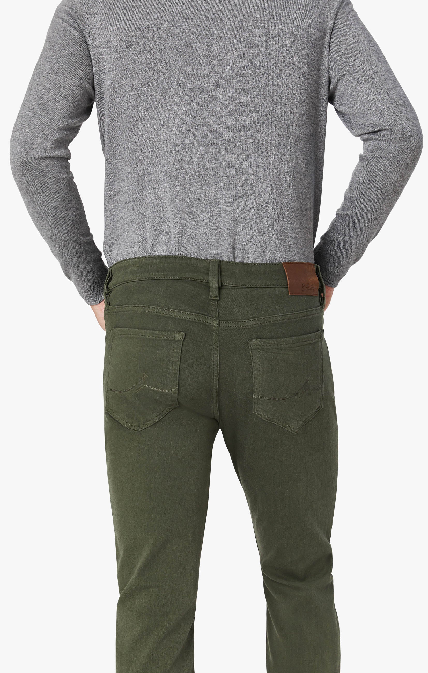 Courage Straight Leg Pants In Military Green Comfort - Image 6
