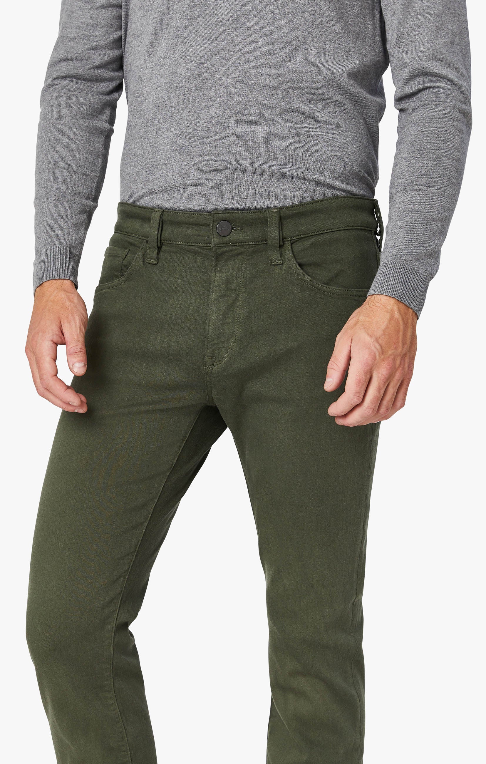 Courage Straight Leg Pants In Military Green Comfort - Image 7