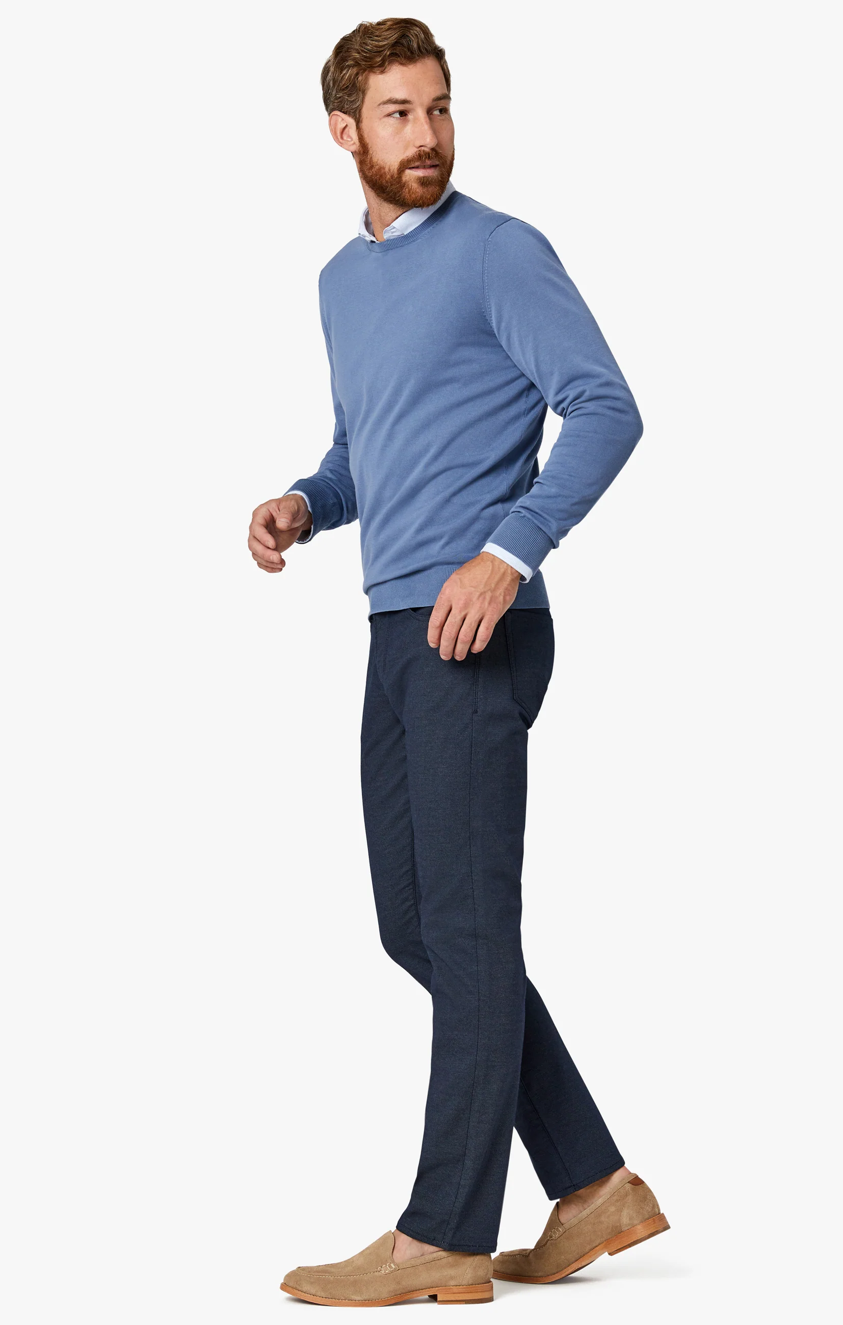Courage Straight Leg Pants in Navy Coolmax - Image 5