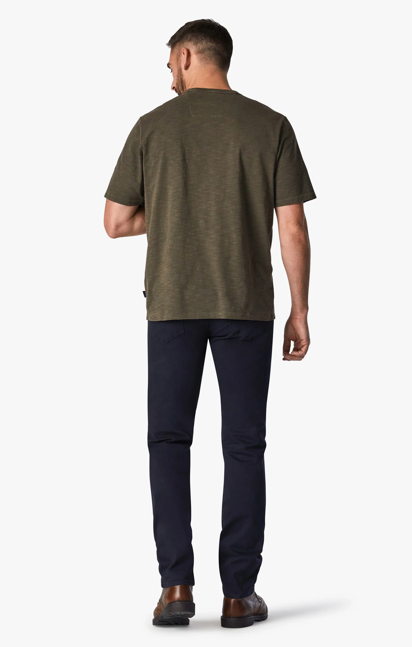 Courage Straight Leg Pants in Navy Twill - Image 4