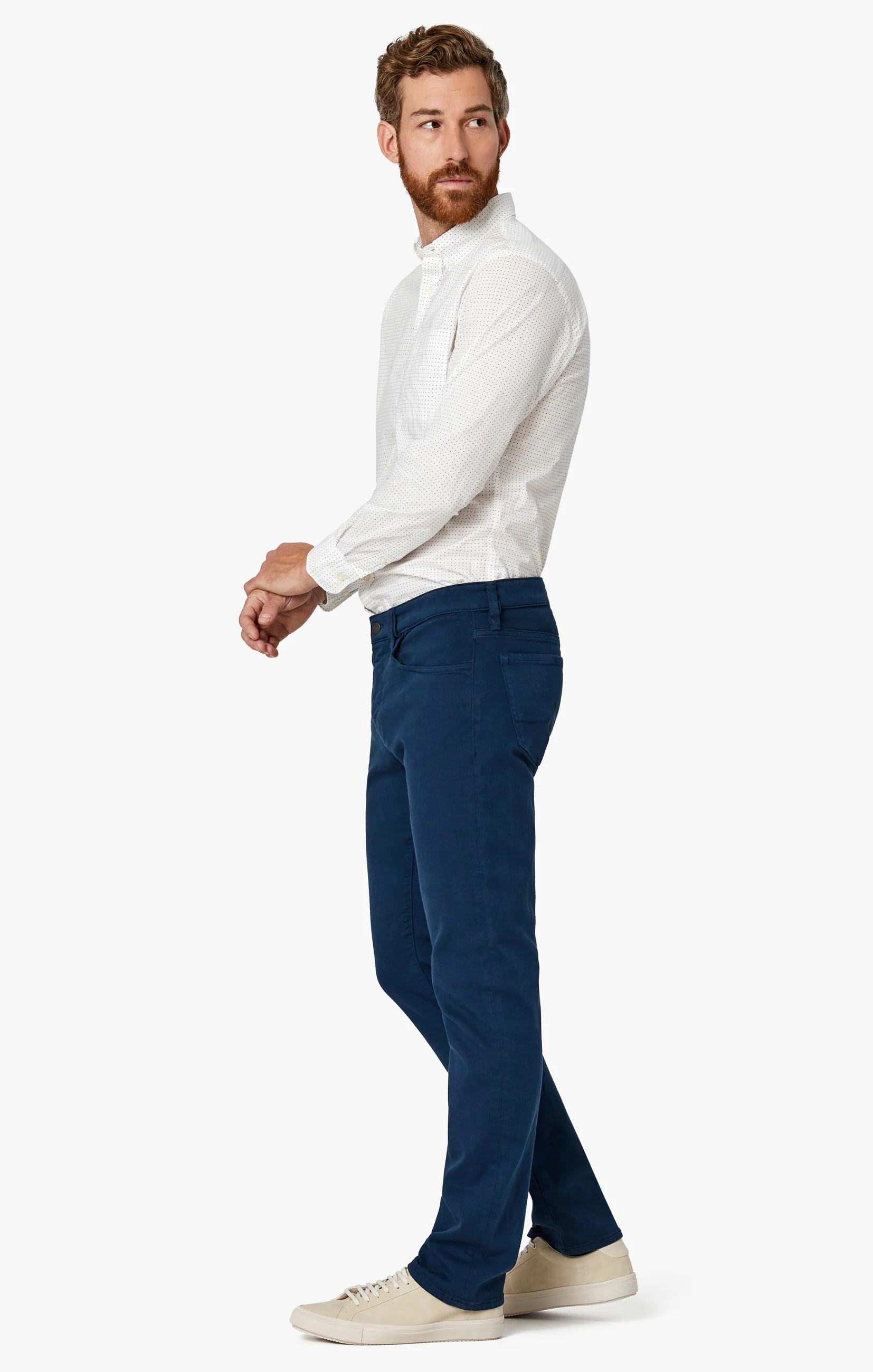 Courage Straight Leg Pants In Petrol Comfort - Image 4