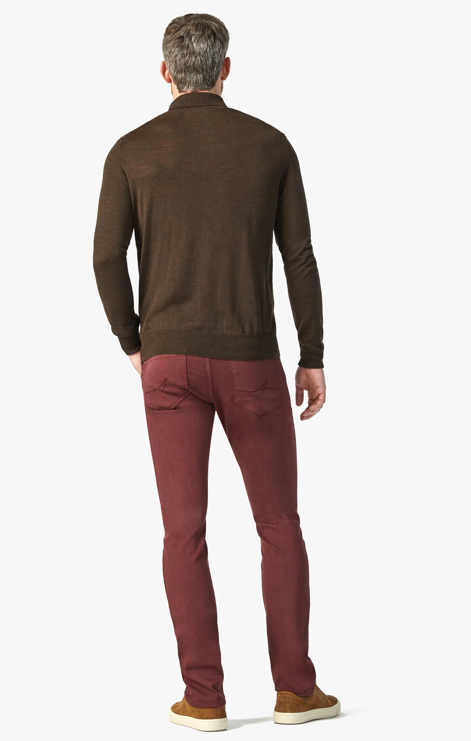 Courage Straight Leg Pants In Rum Raisin Comfort - Image 2