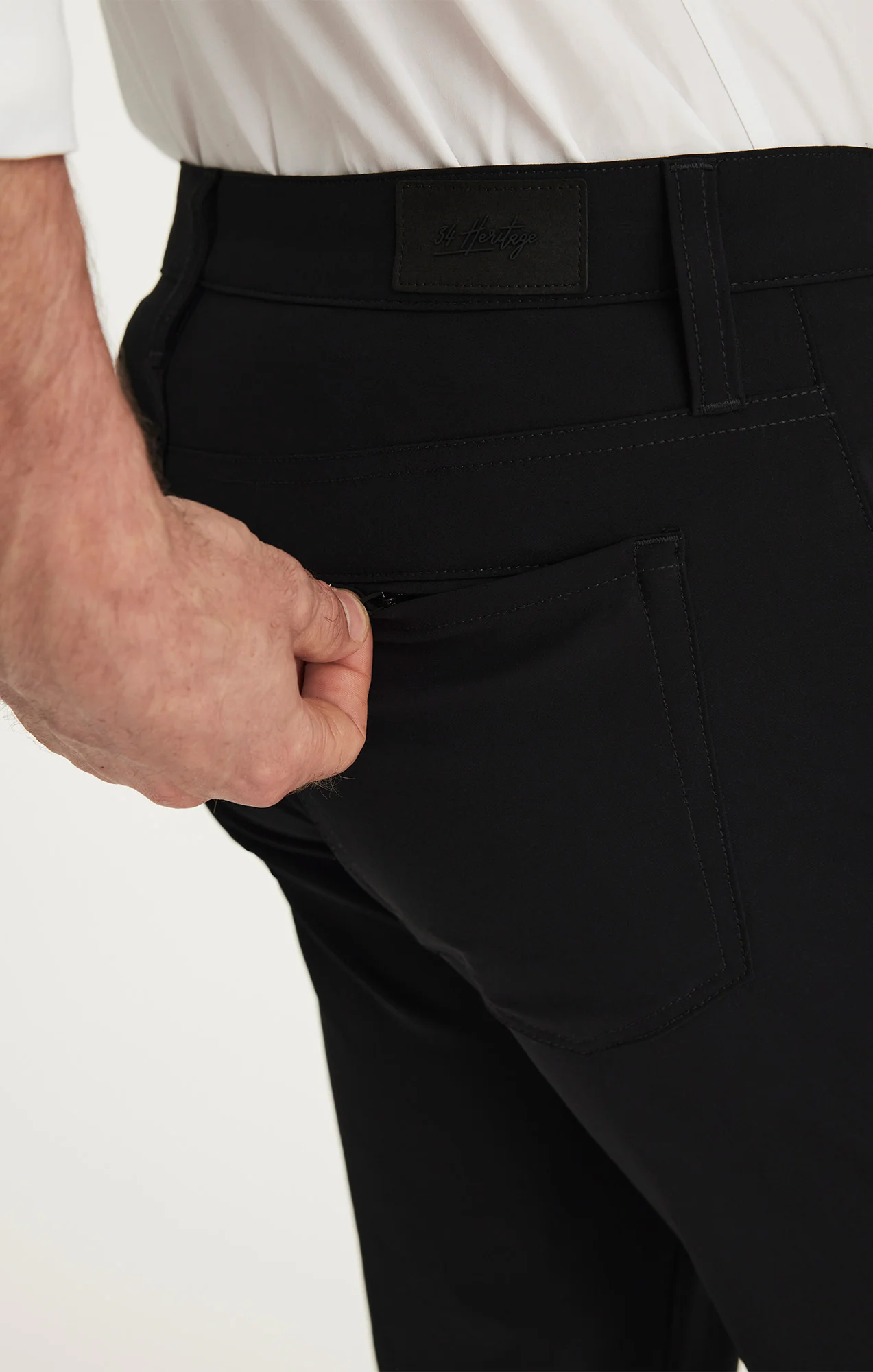 Courage Straight Commuter Pants in Black Luxe - Image 6