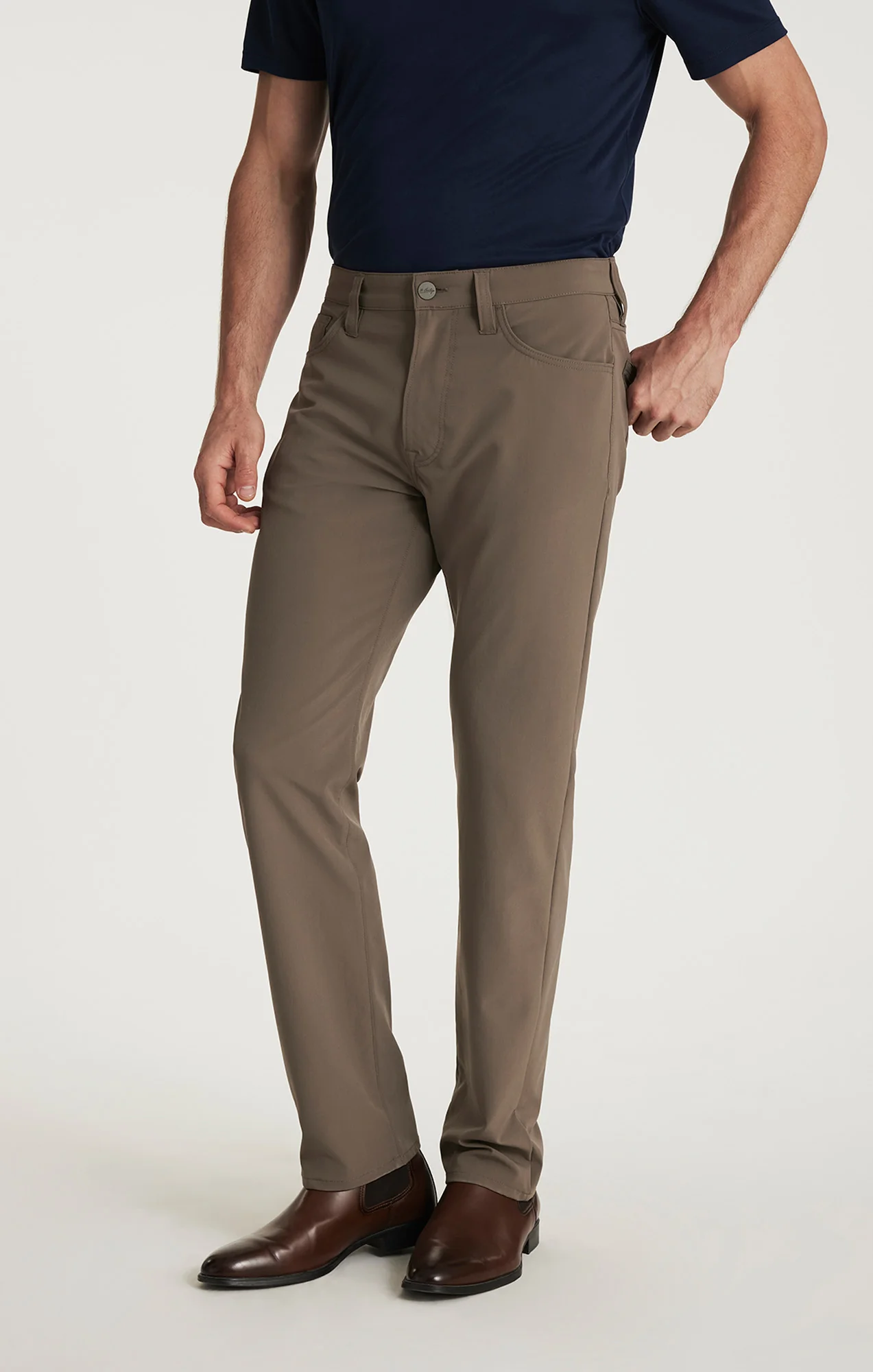 Courage Straight Commuter Pants in Taupe Luxe - Image 2