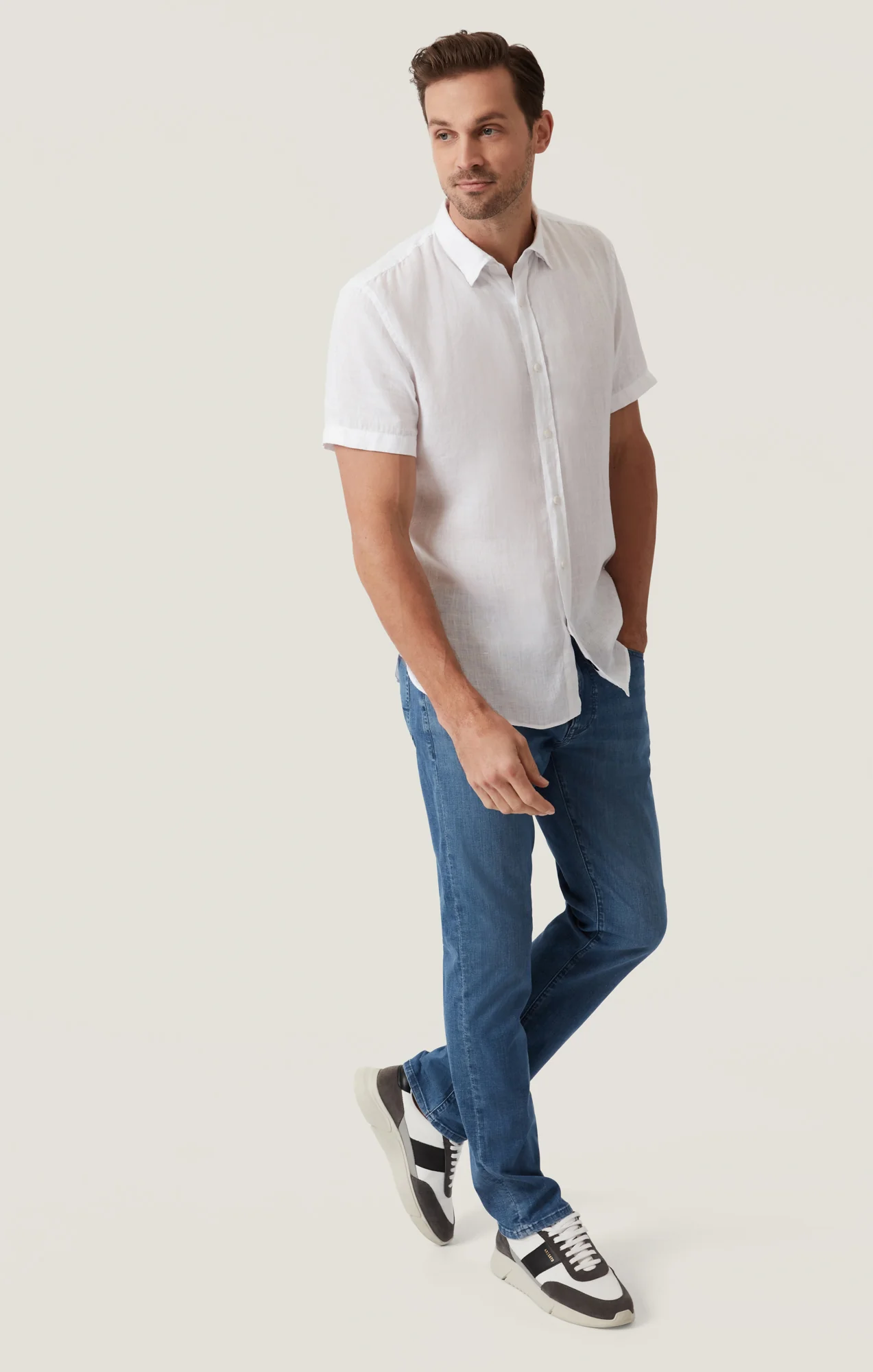 Courage Straight Leg Jeans in Dark Blue Kona - Image 6