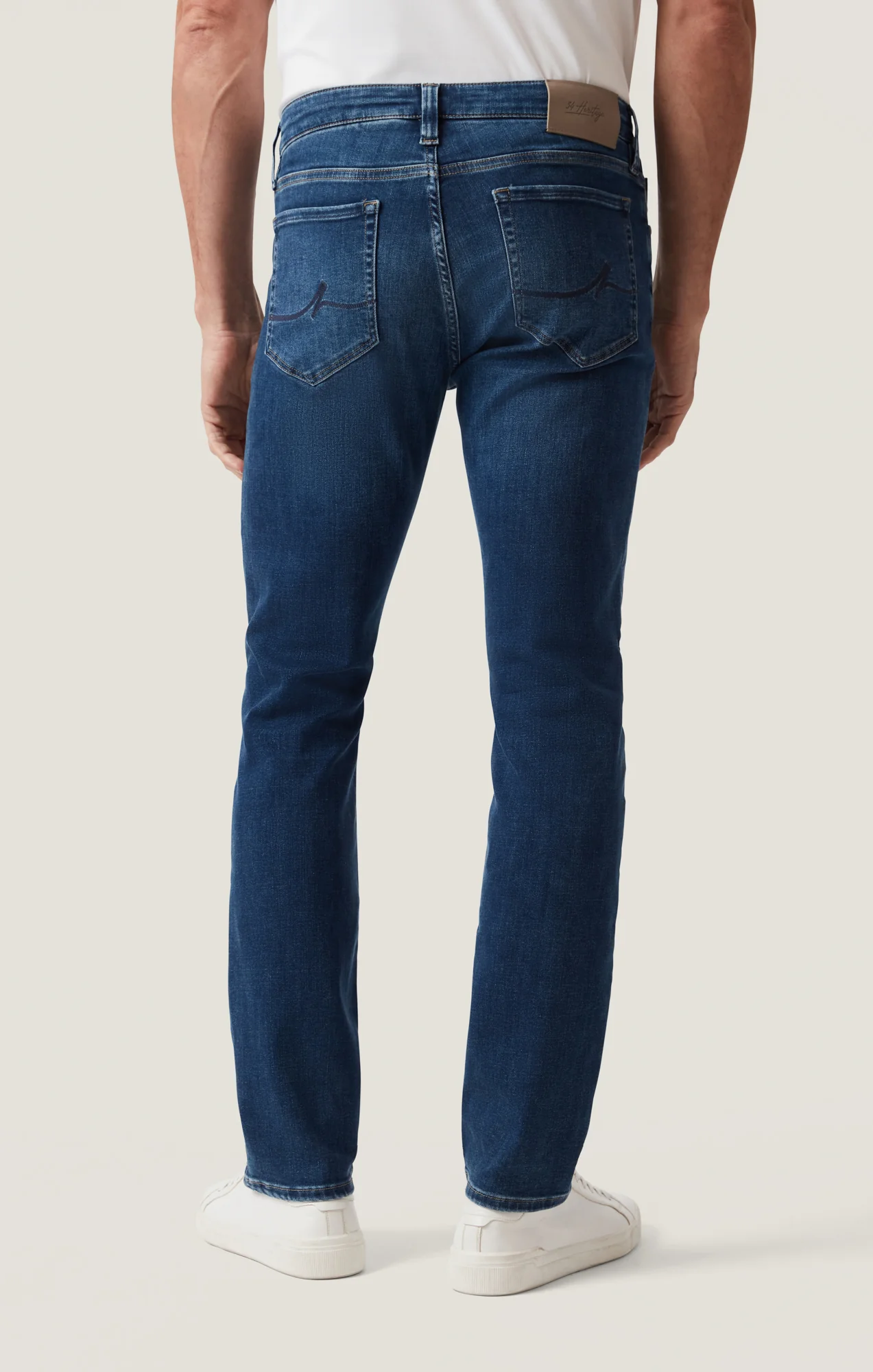 Courage Straight Leg Jeans in Dark Brushed Organic Ultra - Image 4
