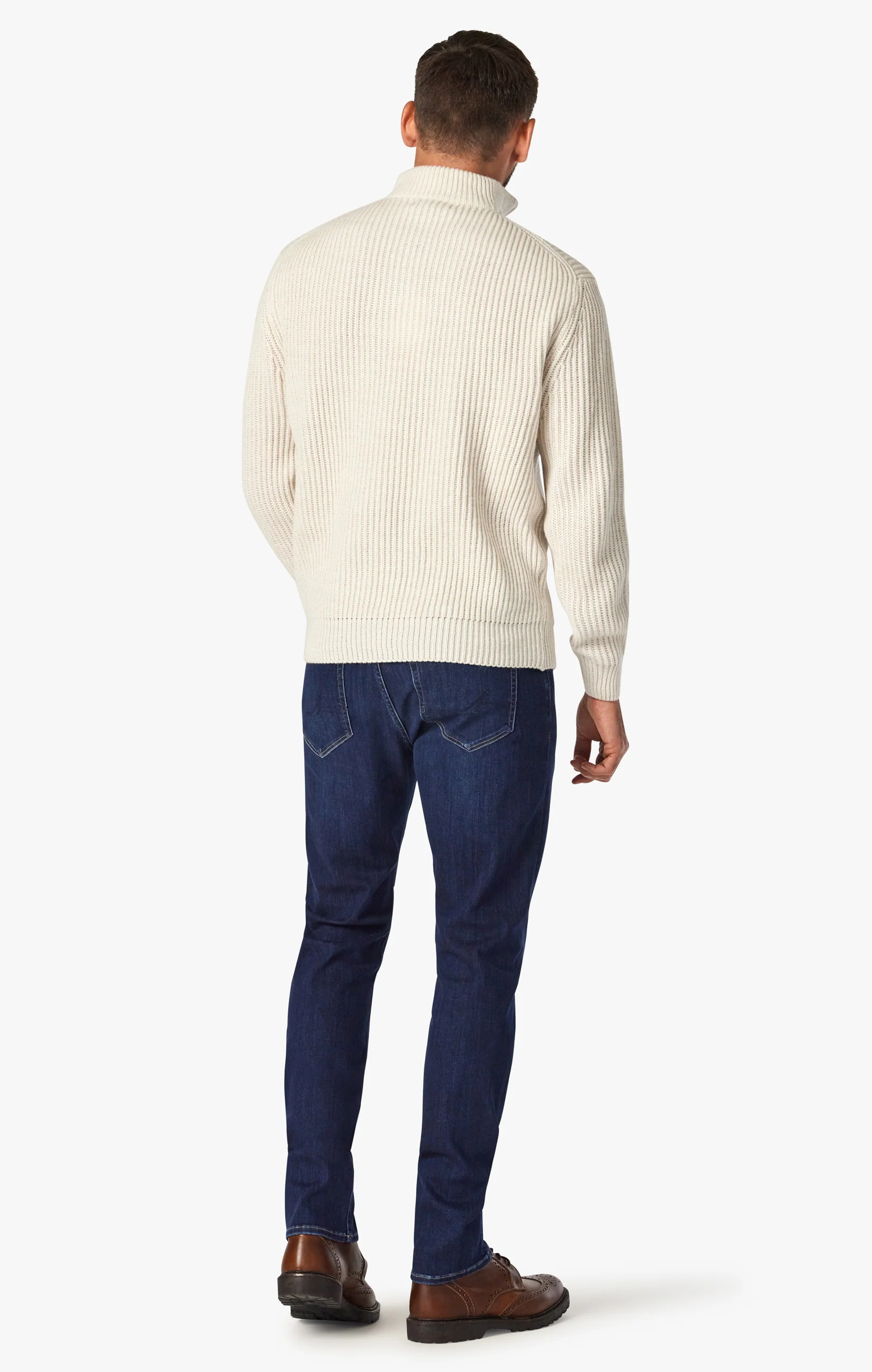 Courage Straight Leg Jeans In Dark Brushed Refined - Image 3