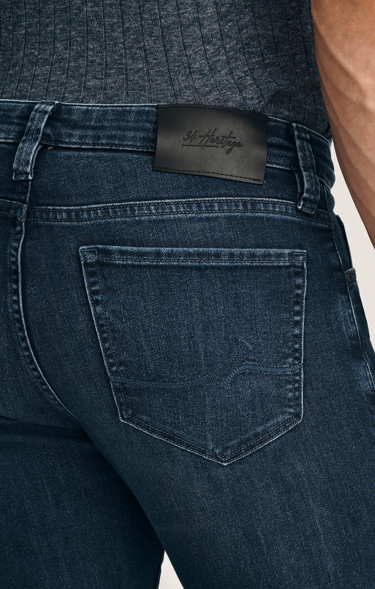 Courage Straight Leg Jeans In Deep Brushed Aerodenim - Image 5