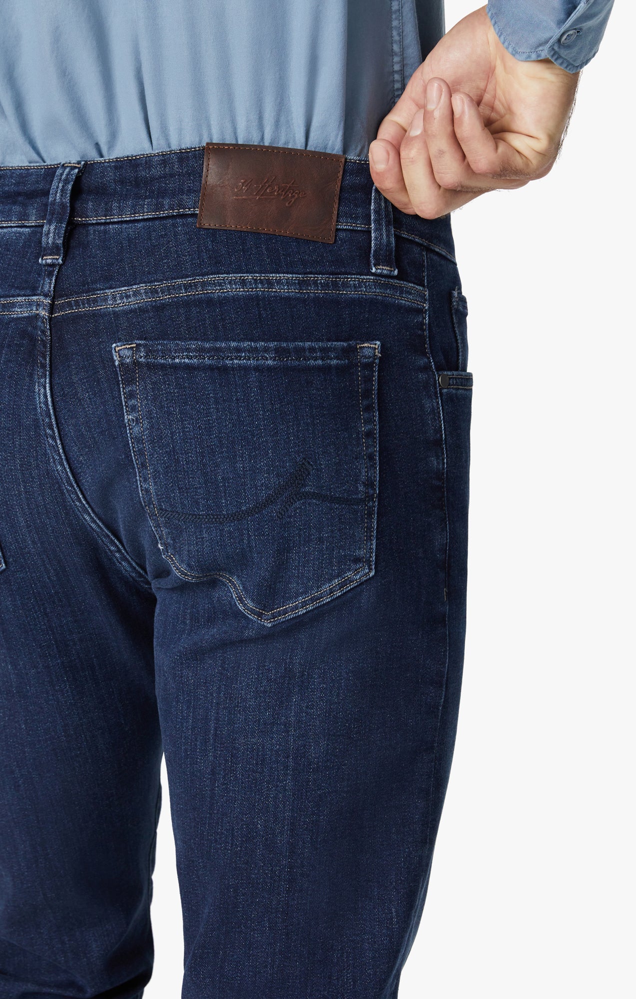 Courage Straight Leg Jeans In Deep Brushed Organic - Image 3