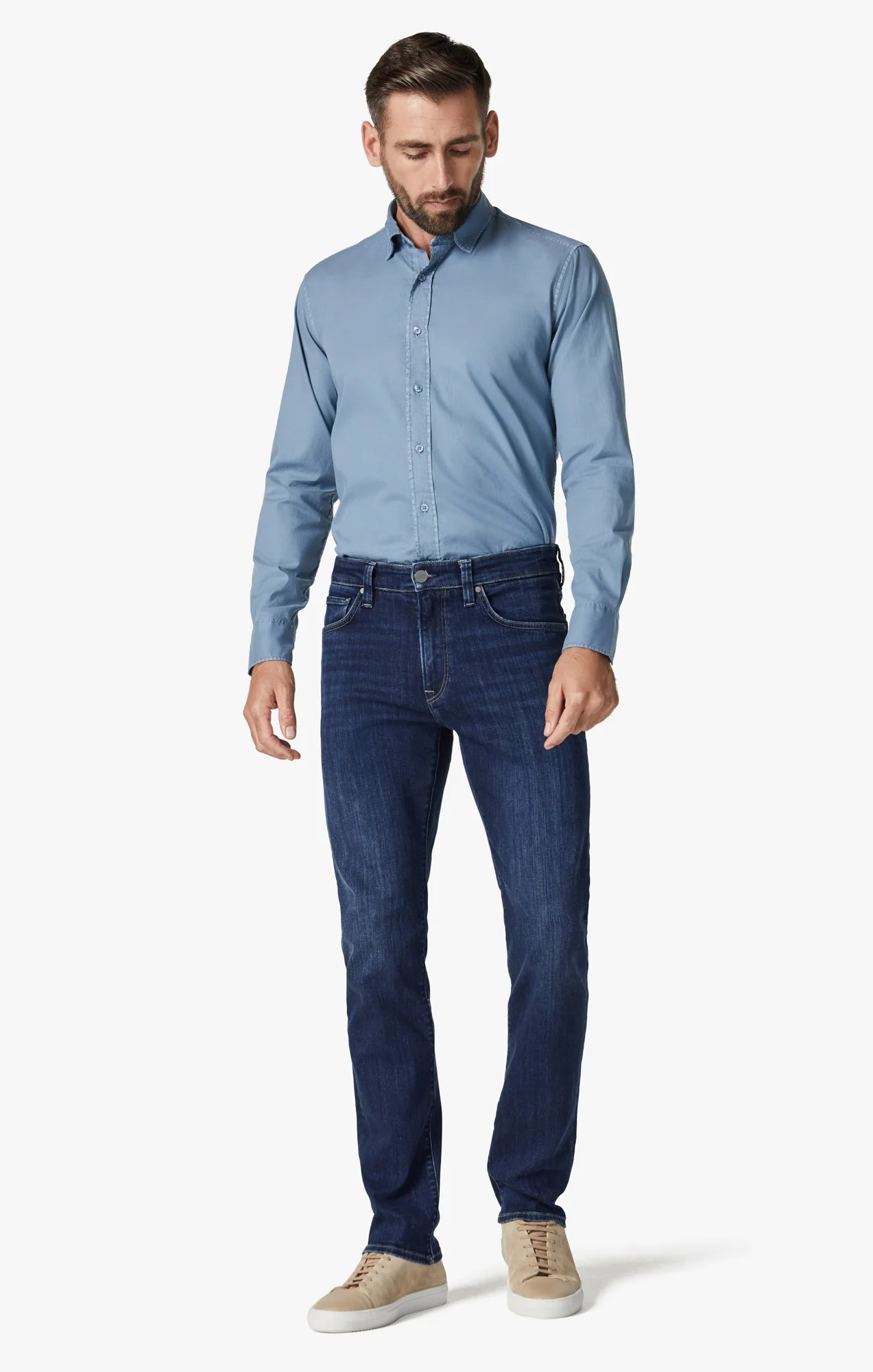 Courage Straight Leg Jeans In Deep Brushed Organic - Image 4