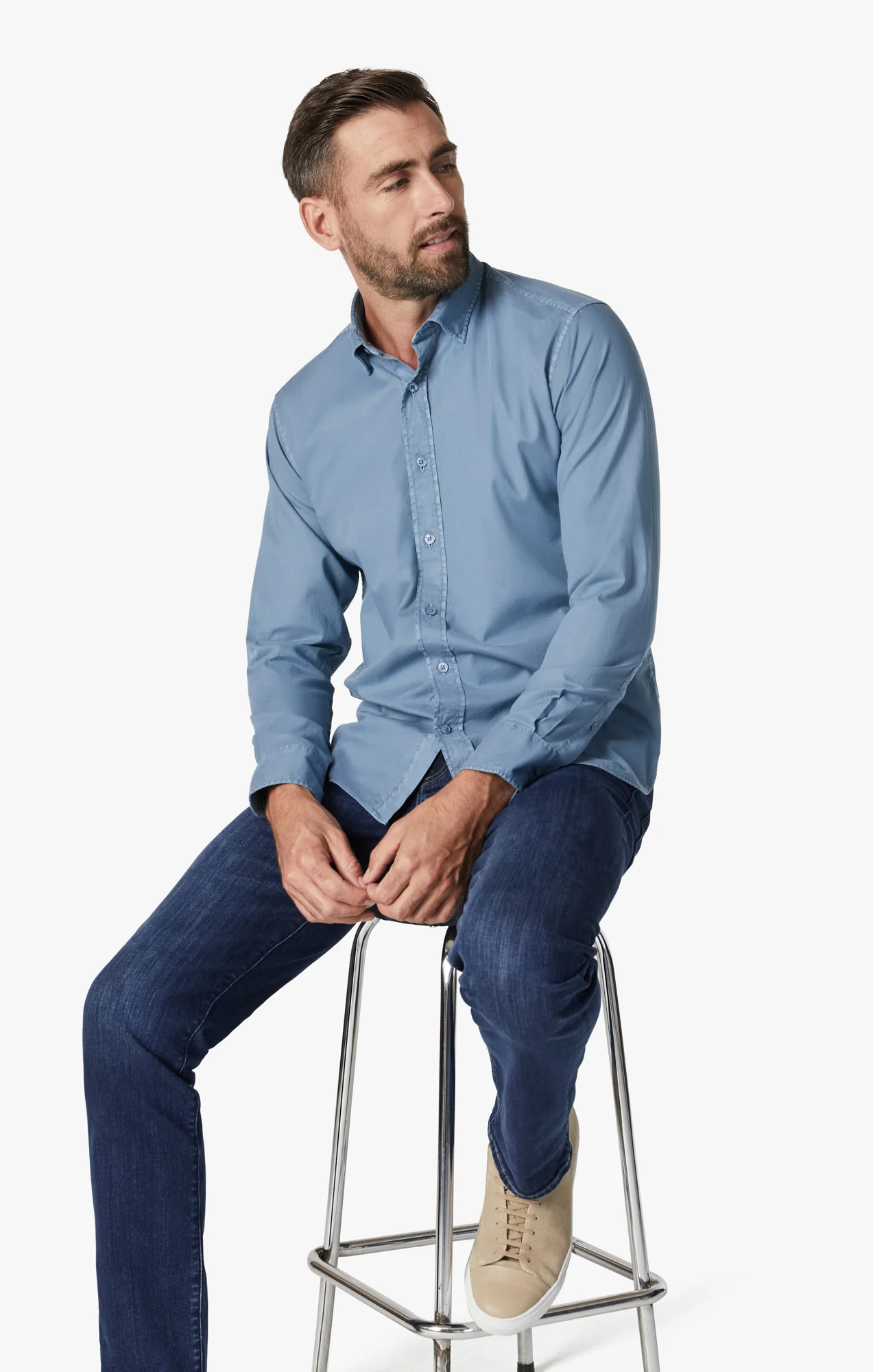 Courage Straight Leg Jeans In Deep Brushed Organic - Image 7