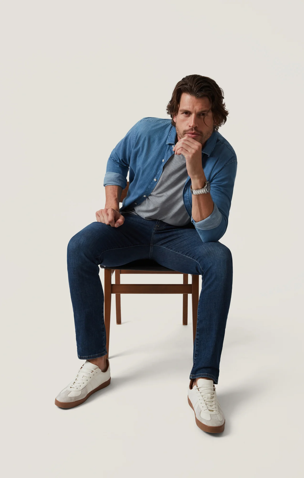 Courage Straight Leg Jeans in Deep Soft - Image 6