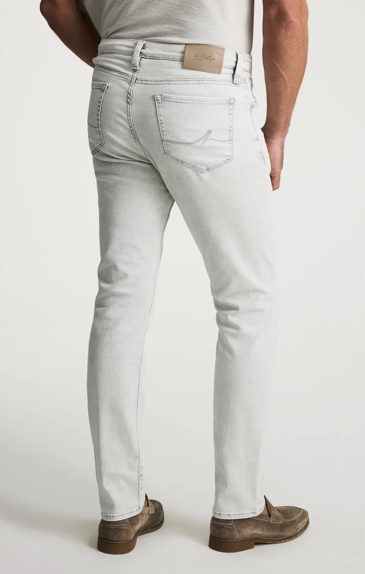 Courage Straight Leg Jeans In Ice Grey Organic Ultra - Image 4