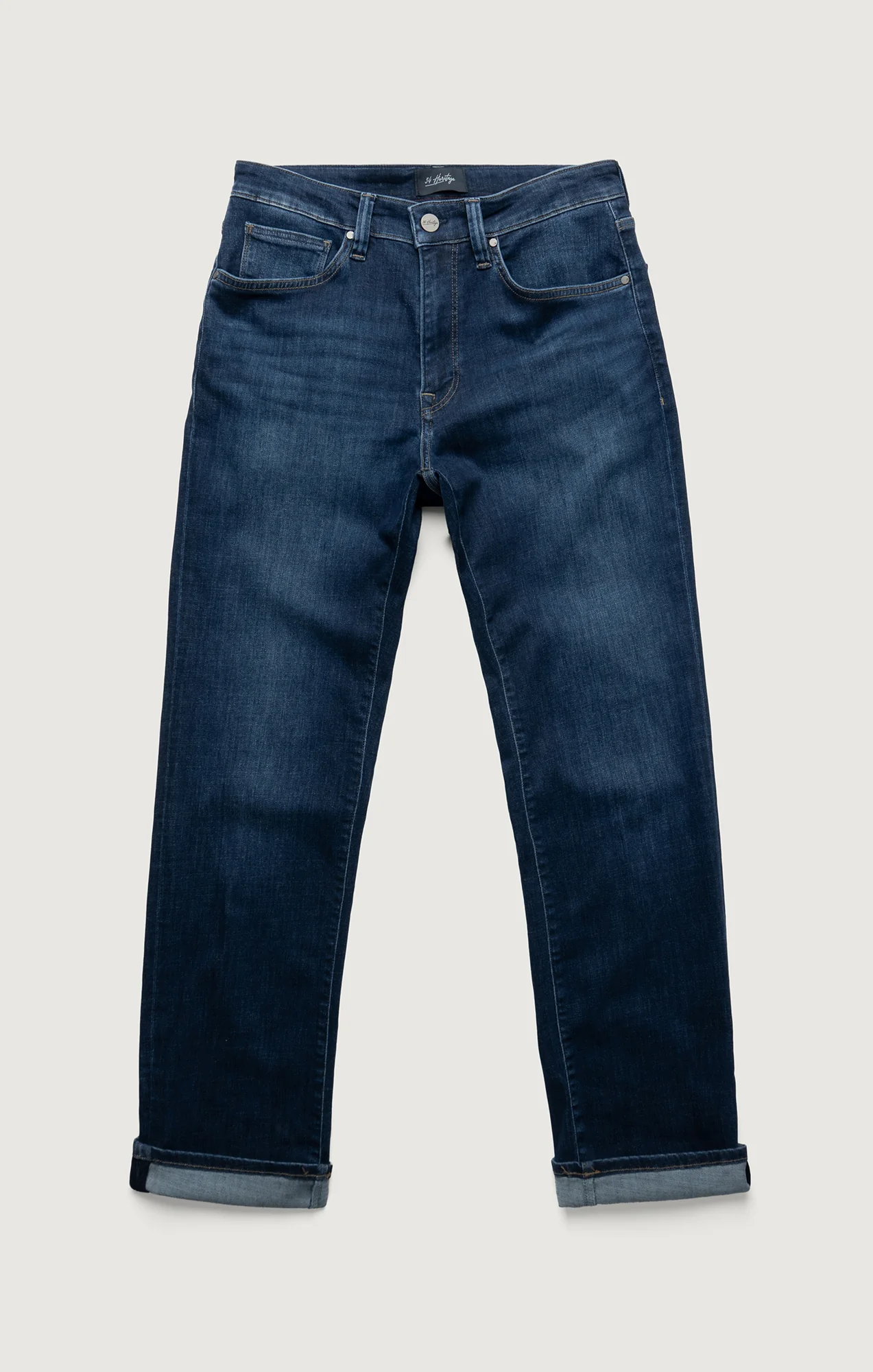 Courage Straight Leg Jeans in Indigo Brushed Organic Ultra - Image 6