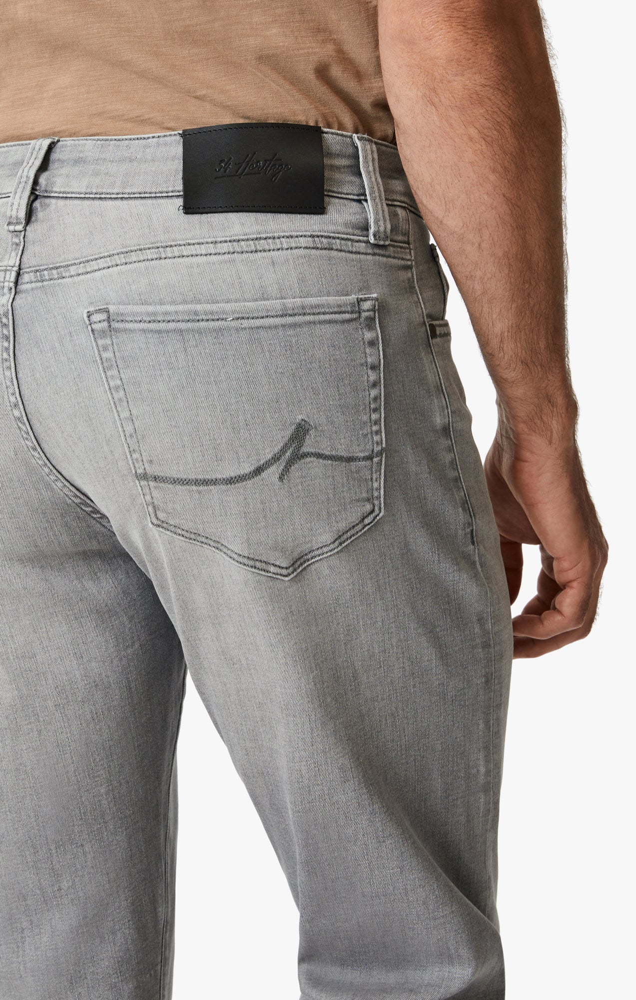 Courage Straight Leg Jeans In Light Grey Urban - Image 5