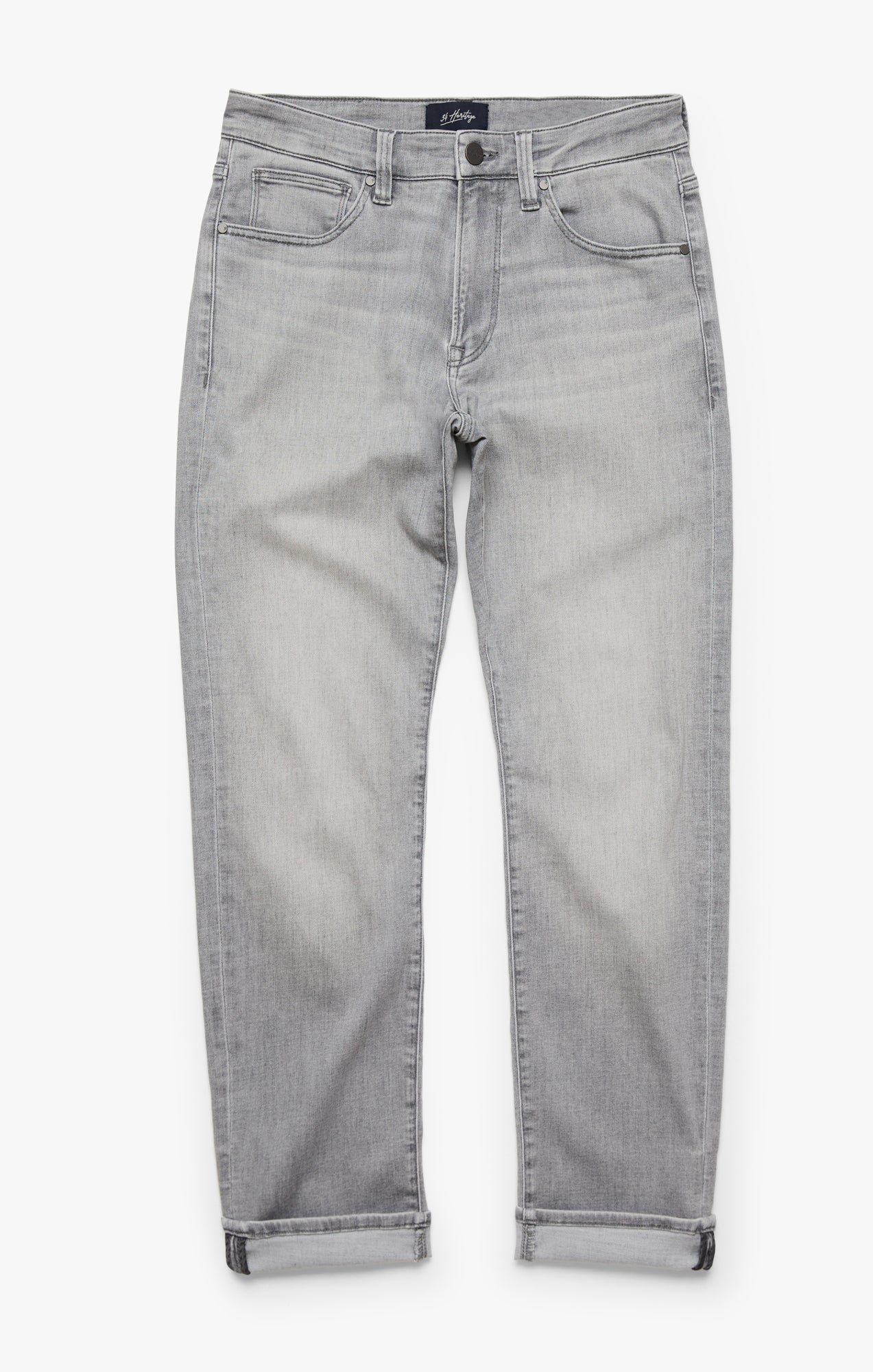 Courage Straight Leg Jeans In Light Grey Urban - Image 9