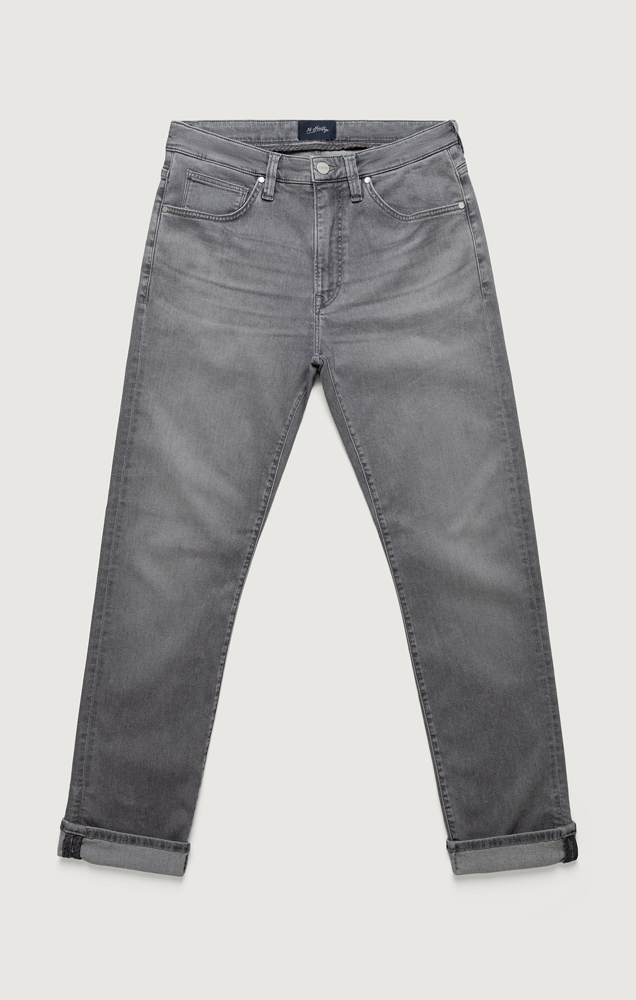 Courage Straight Leg Jeans In Light Smoke Brushed Urban - Image 7