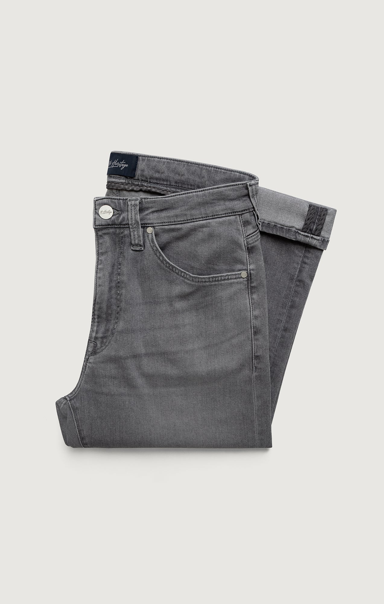 Courage Straight Leg Jeans In Light Smoke Brushed Urban - Image 9