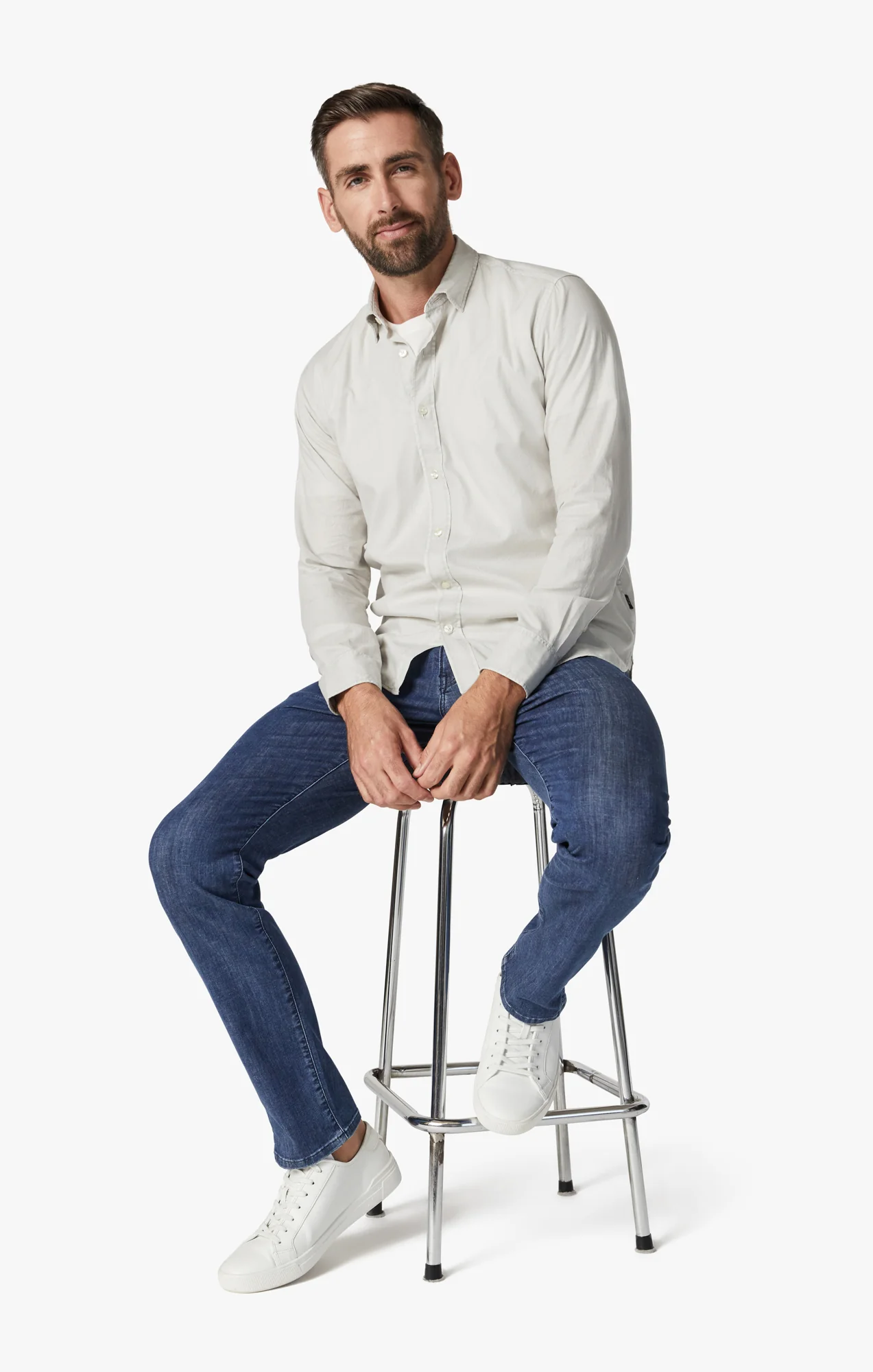 Courage Straight Leg Jeans In Mid Kona - Image 6