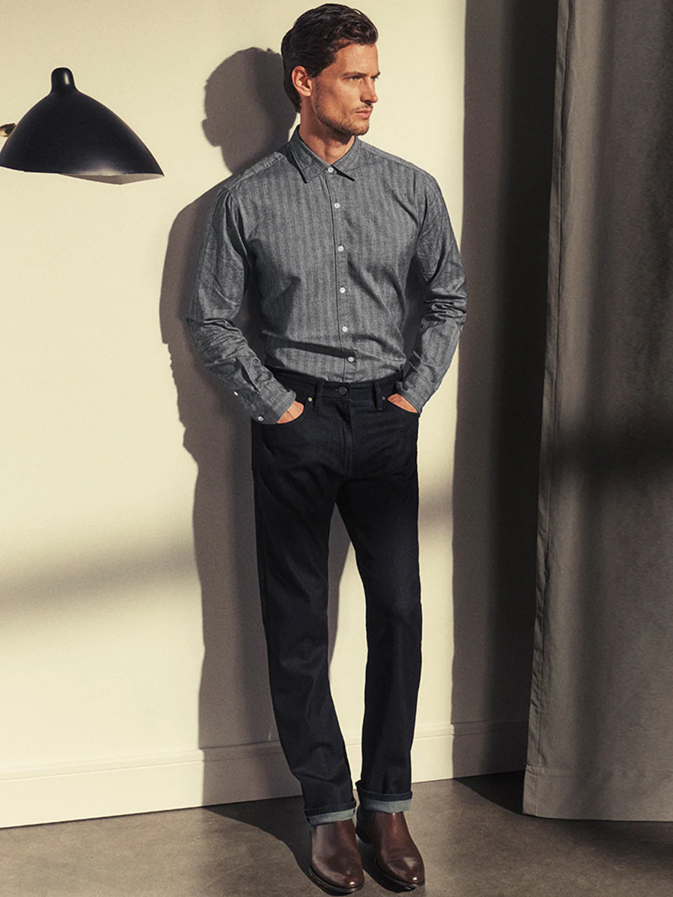 Courage Straight Leg Jeans In Midnight Tonal Urban - Image 12