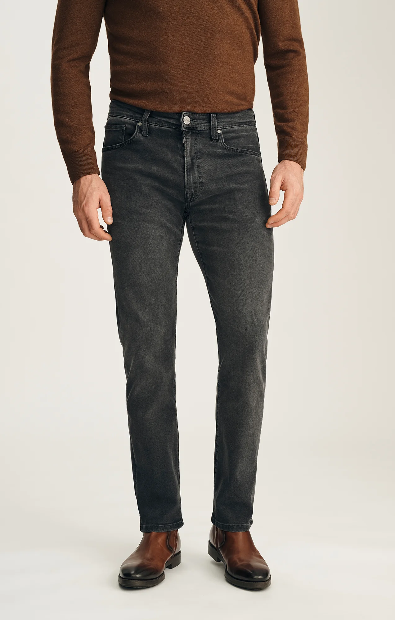 Courage Straight Leg Jeans in Smoke Brushed Urban - Image 2