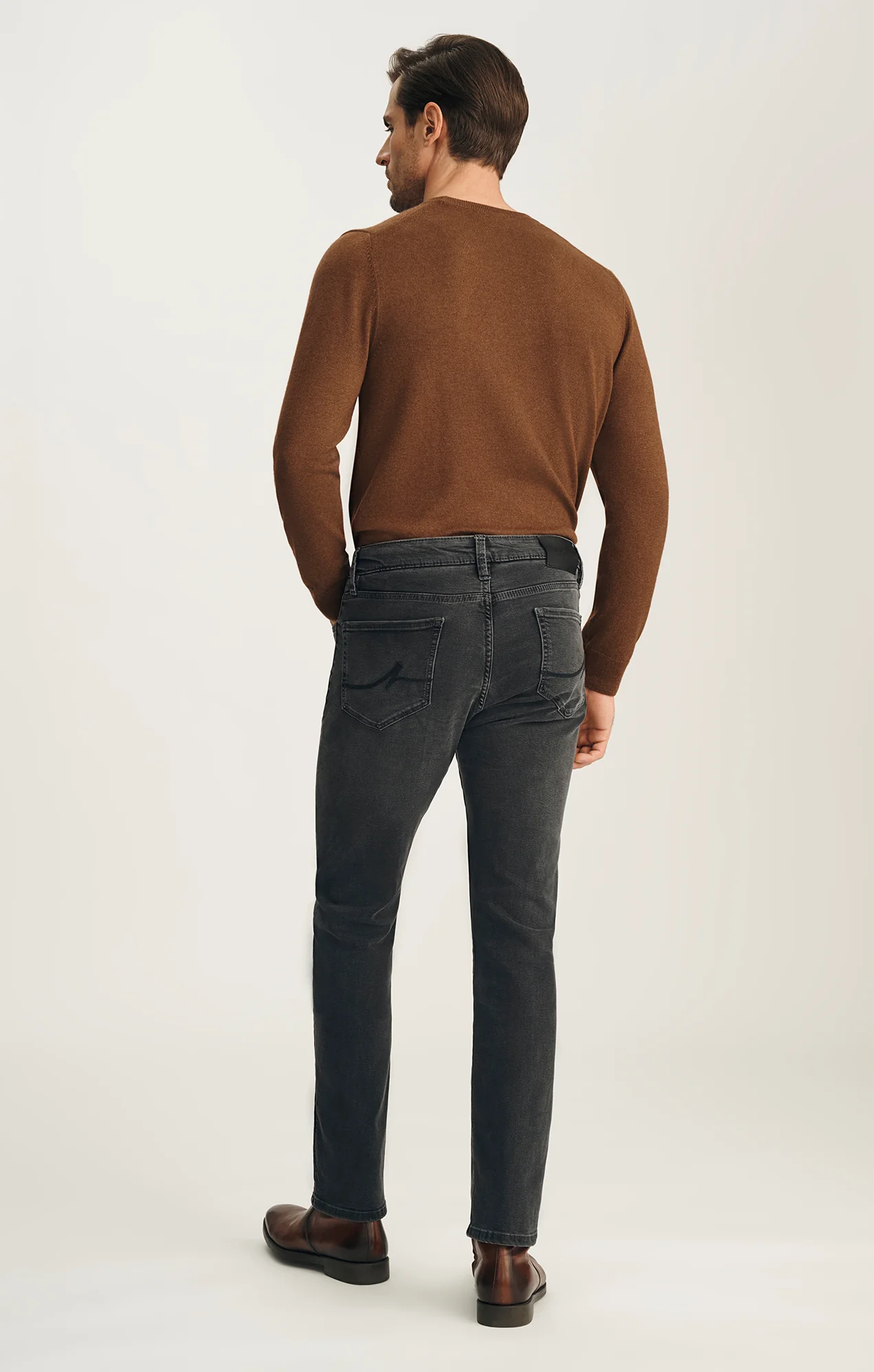 Courage Straight Leg Jeans in Smoke Brushed Urban - Image 3