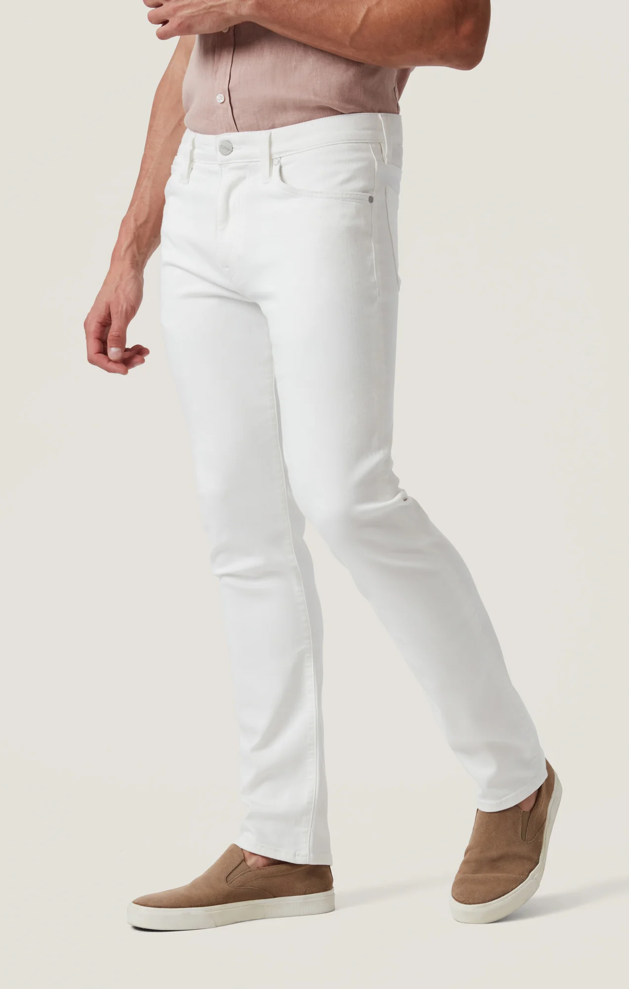 Courage Straight Leg Jeans in White Urban - Image 3