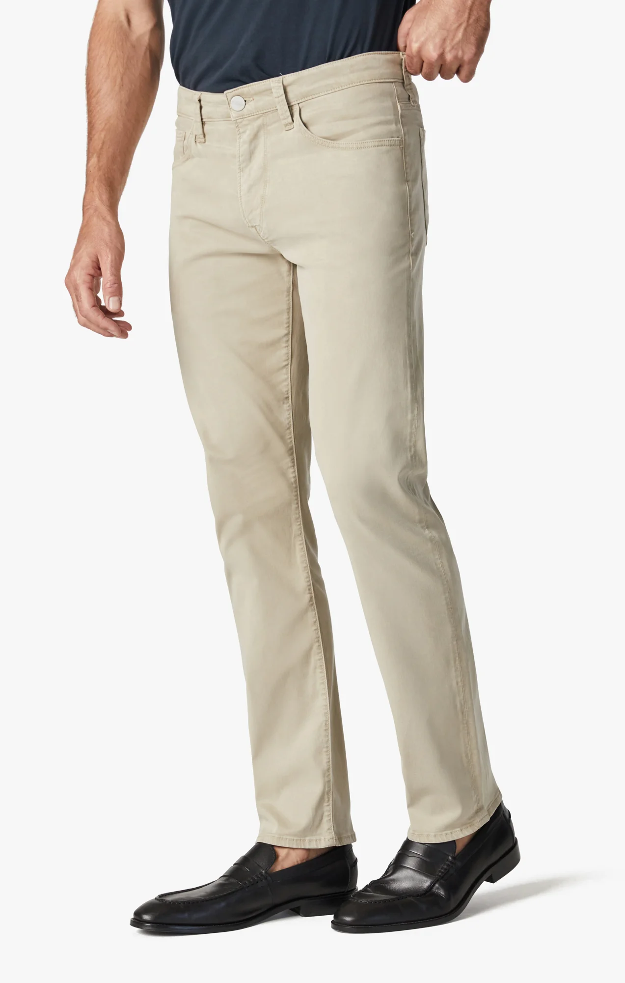 Courage Straight Leg Pants In Aluminum Twill - Image 3