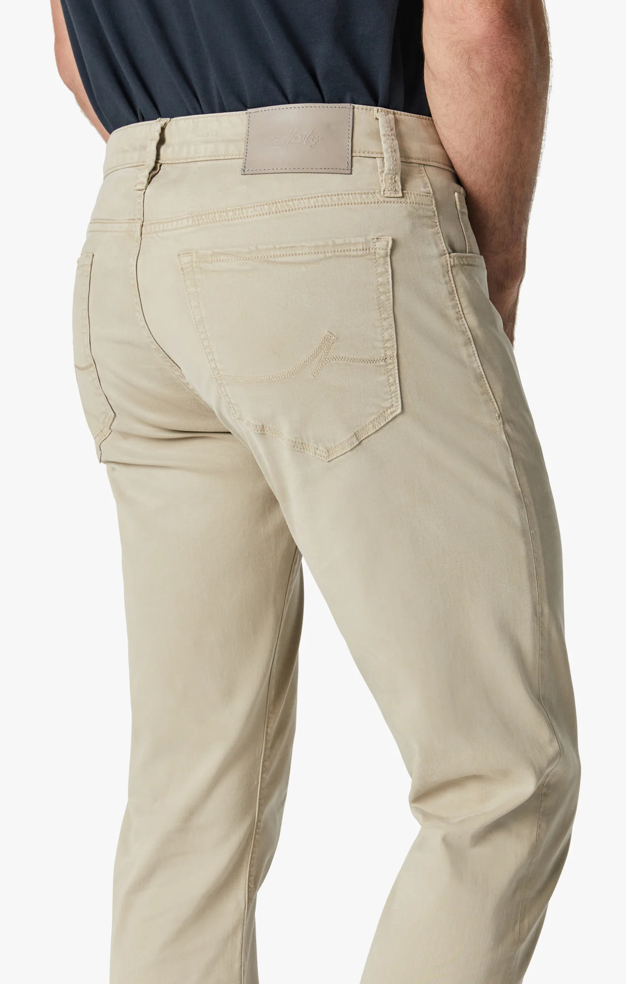 Courage Straight Leg Pants In Aluminum Twill - Image 5