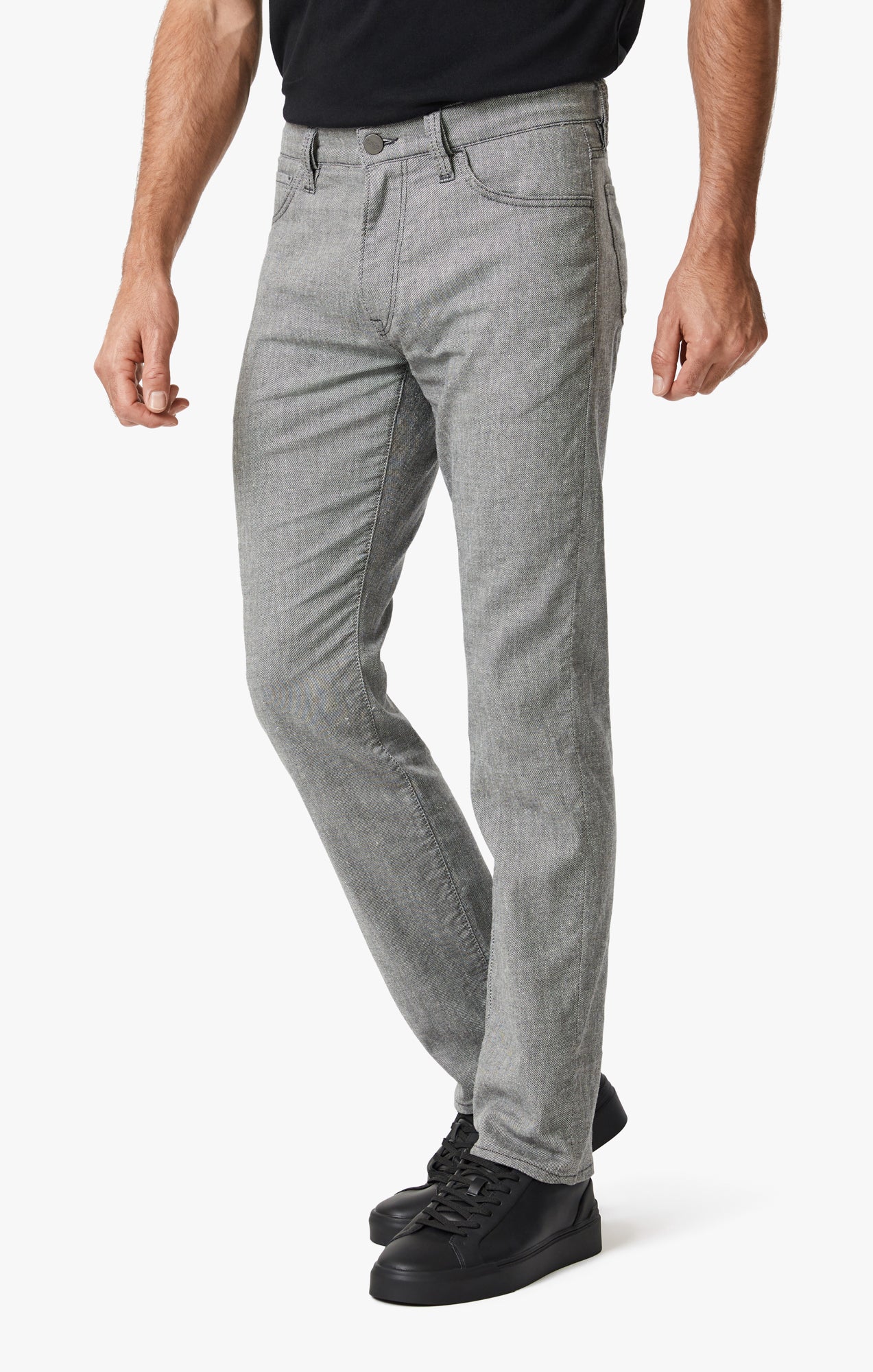 Courage Straight Leg Pants In Anthracite Hemp - Image 3