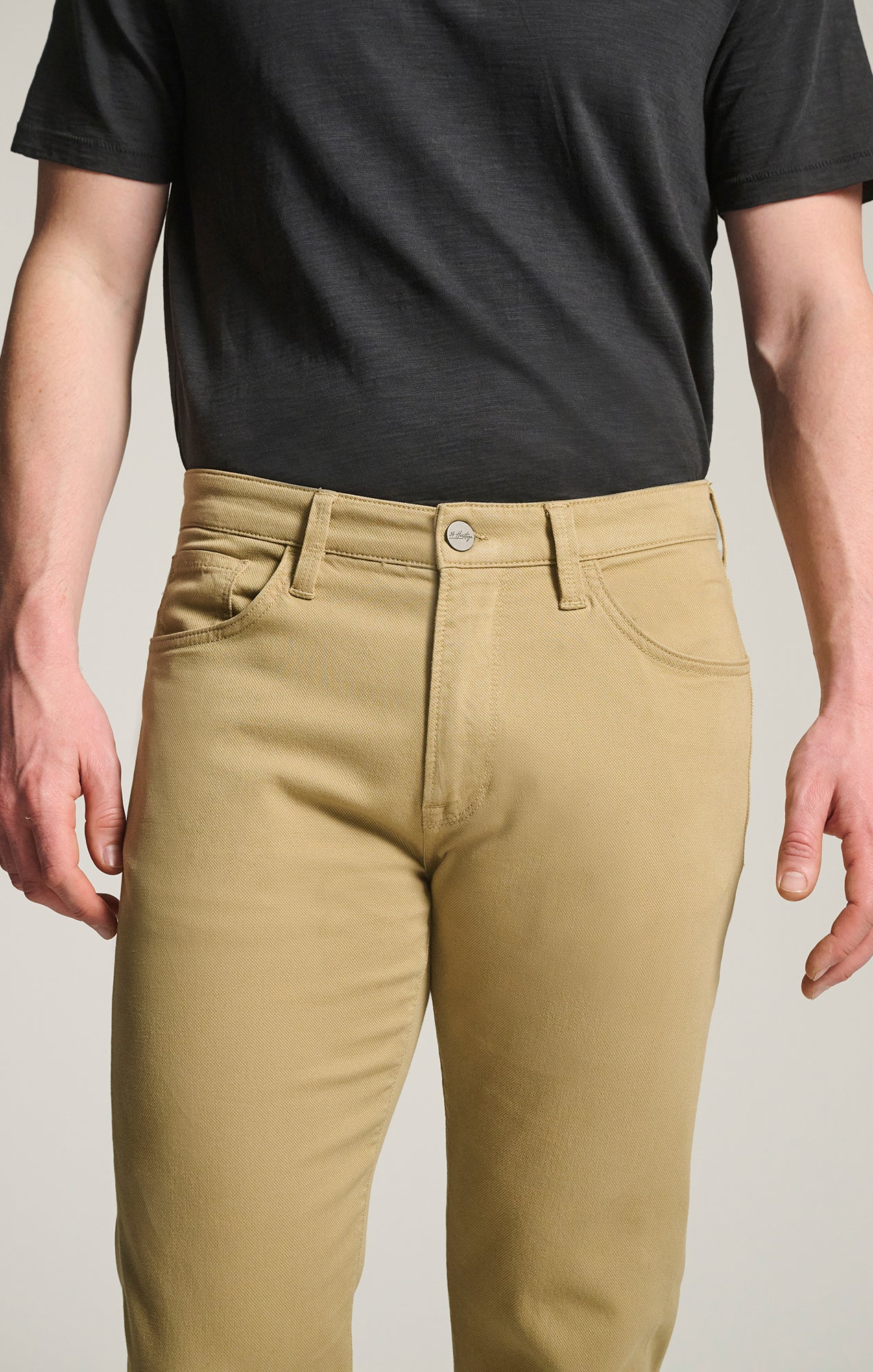 Courage Straight Leg Pants in Beige Honeycomb - Image 5