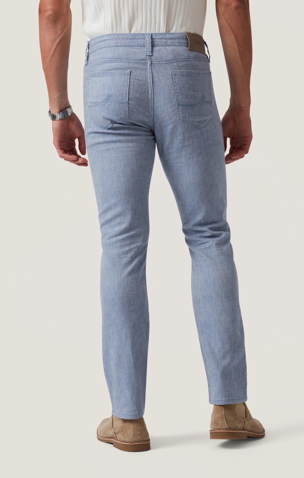Courage Straight Leg Pants in Blue Hemp - Image 4