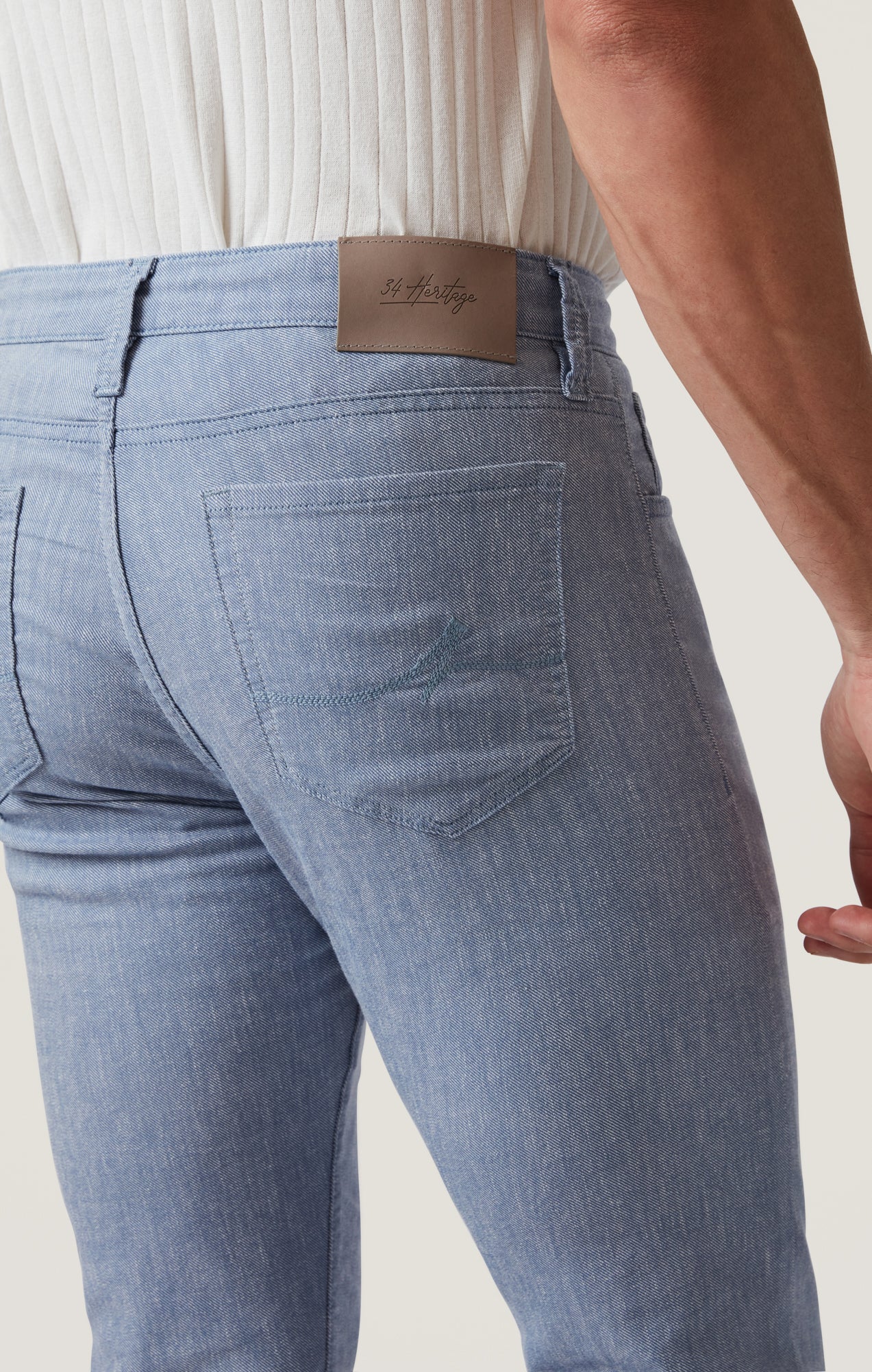 Courage Straight Leg Pants in Blue Hemp - Image 5