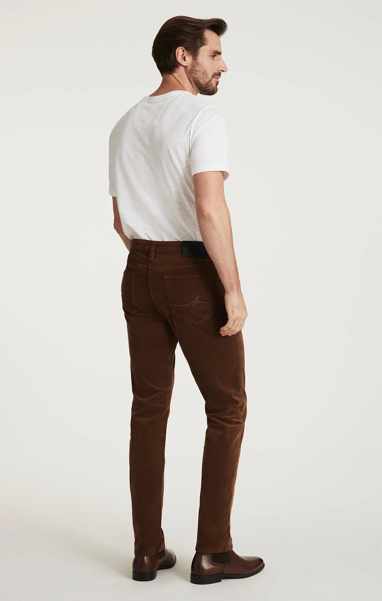 Courage Straight Leg Pants in Bourbon Cord - Image 3