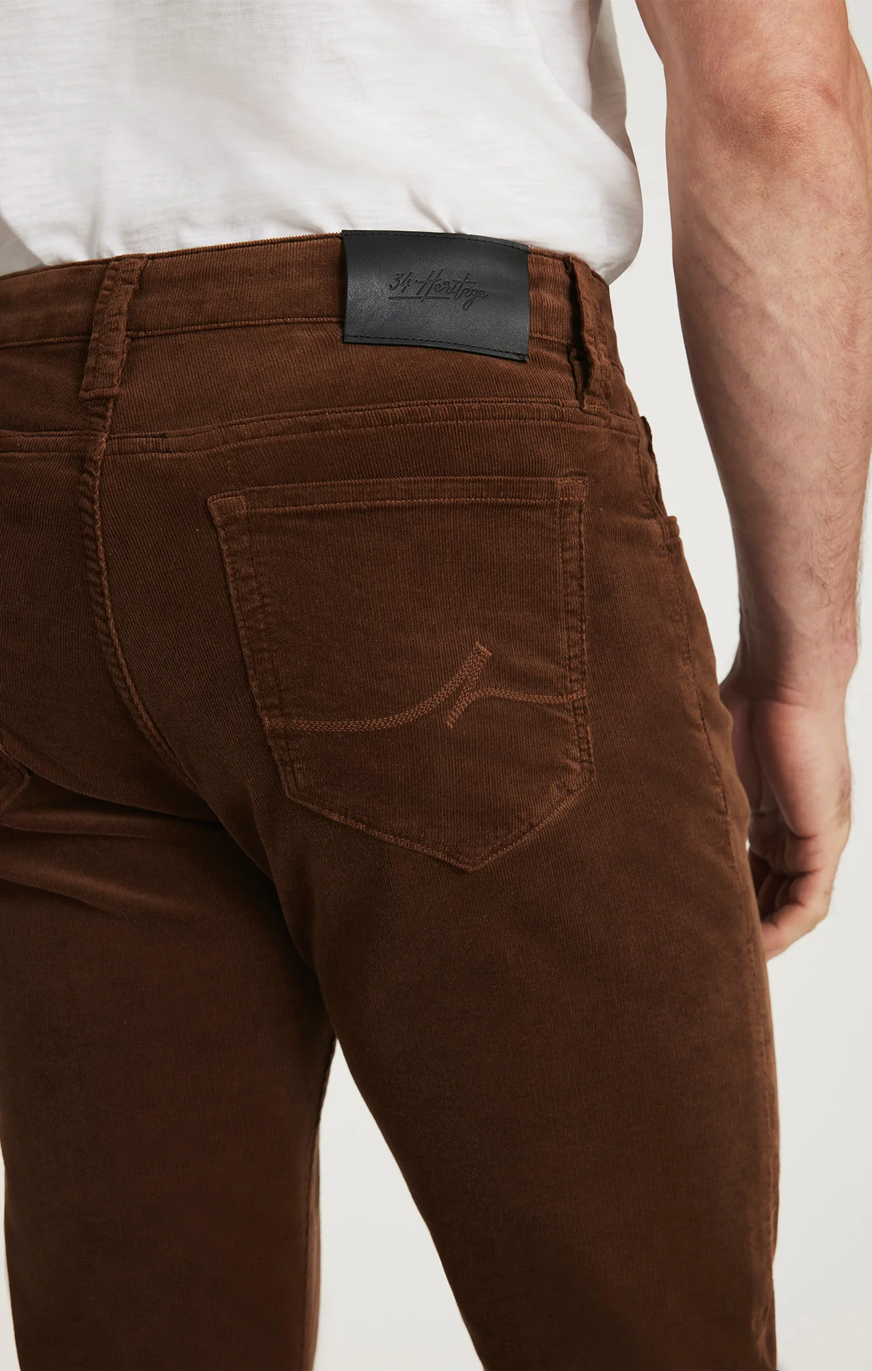 Courage Straight Leg Pants in Bourbon Cord - Image 4