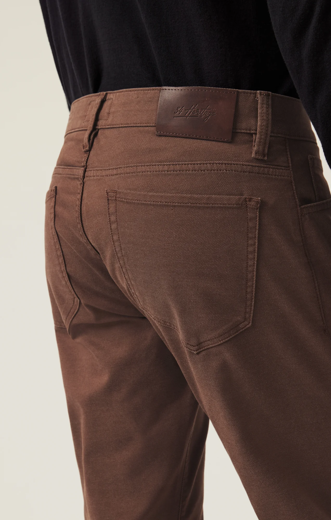 Courage Straight Leg Pants in Brown Coolmax - Image 5