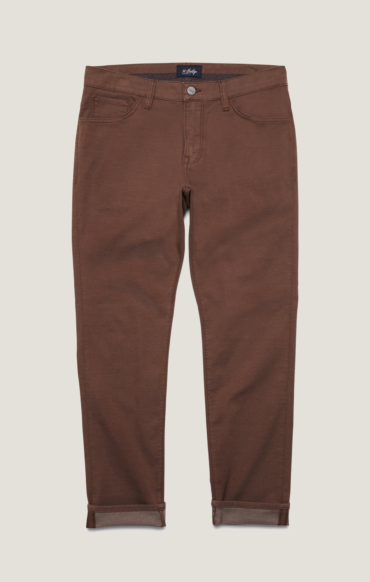 Courage Straight Leg Pants in Brown Coolmax - Image 8
