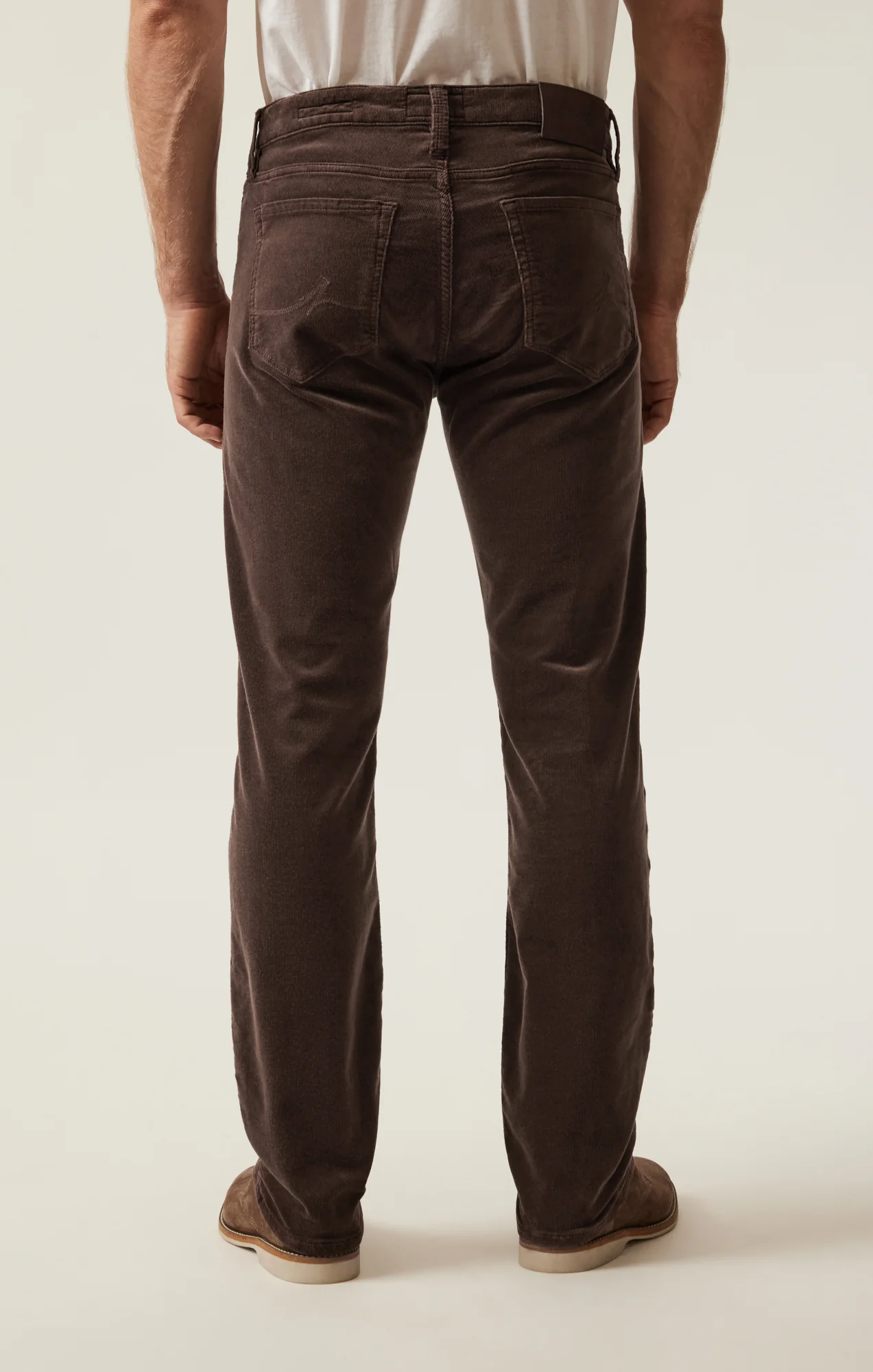 Courage Straight Leg Pants in Brown Cord - Image 4