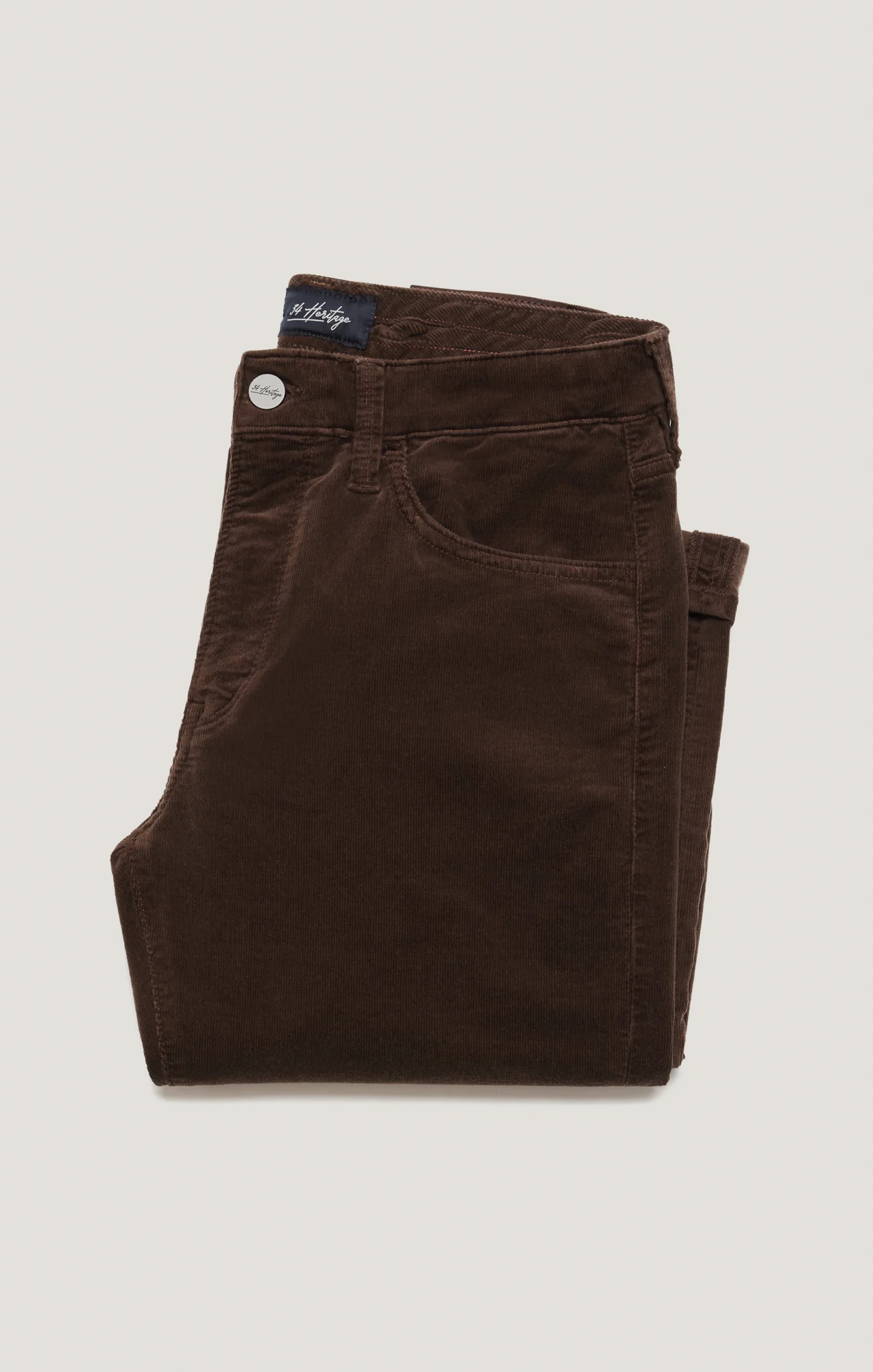 Courage Straight Leg Pants in Brown Cord - Image 7
