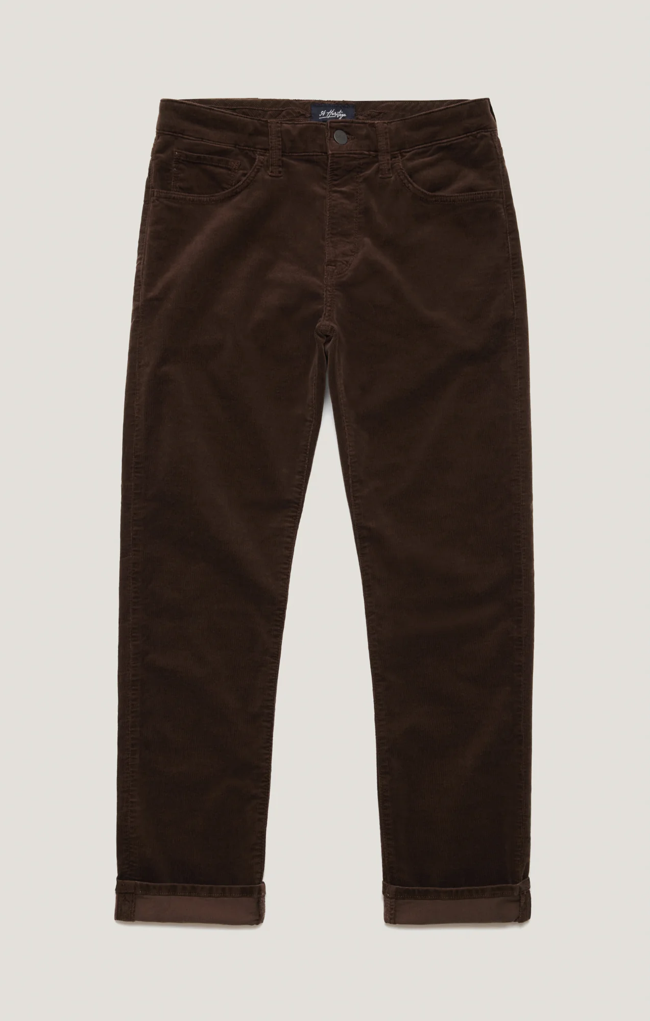 Courage Straight Leg Pants in Brown Cord - Image 8