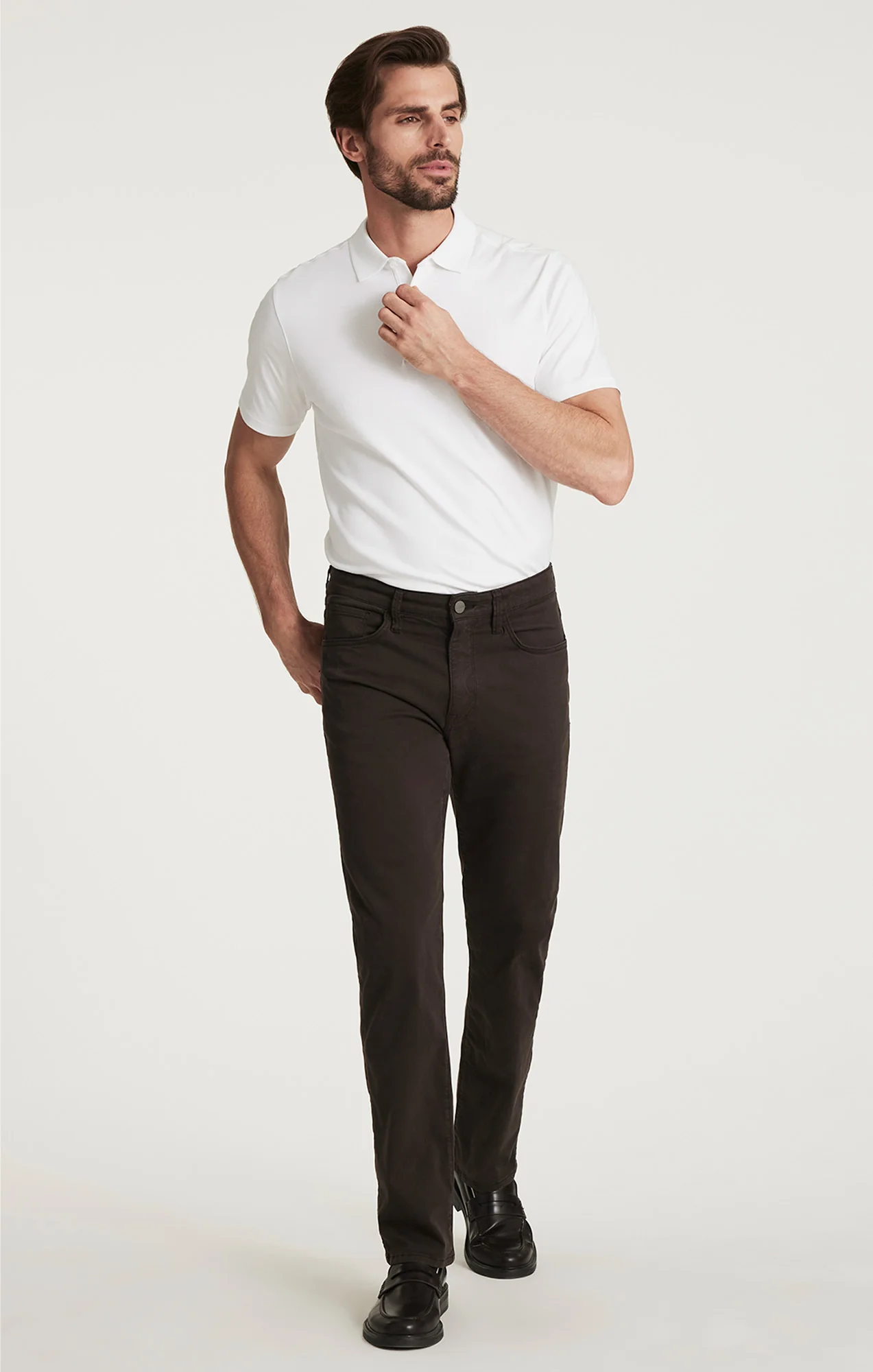 Courage Straight Leg Pants in Brunette Twill