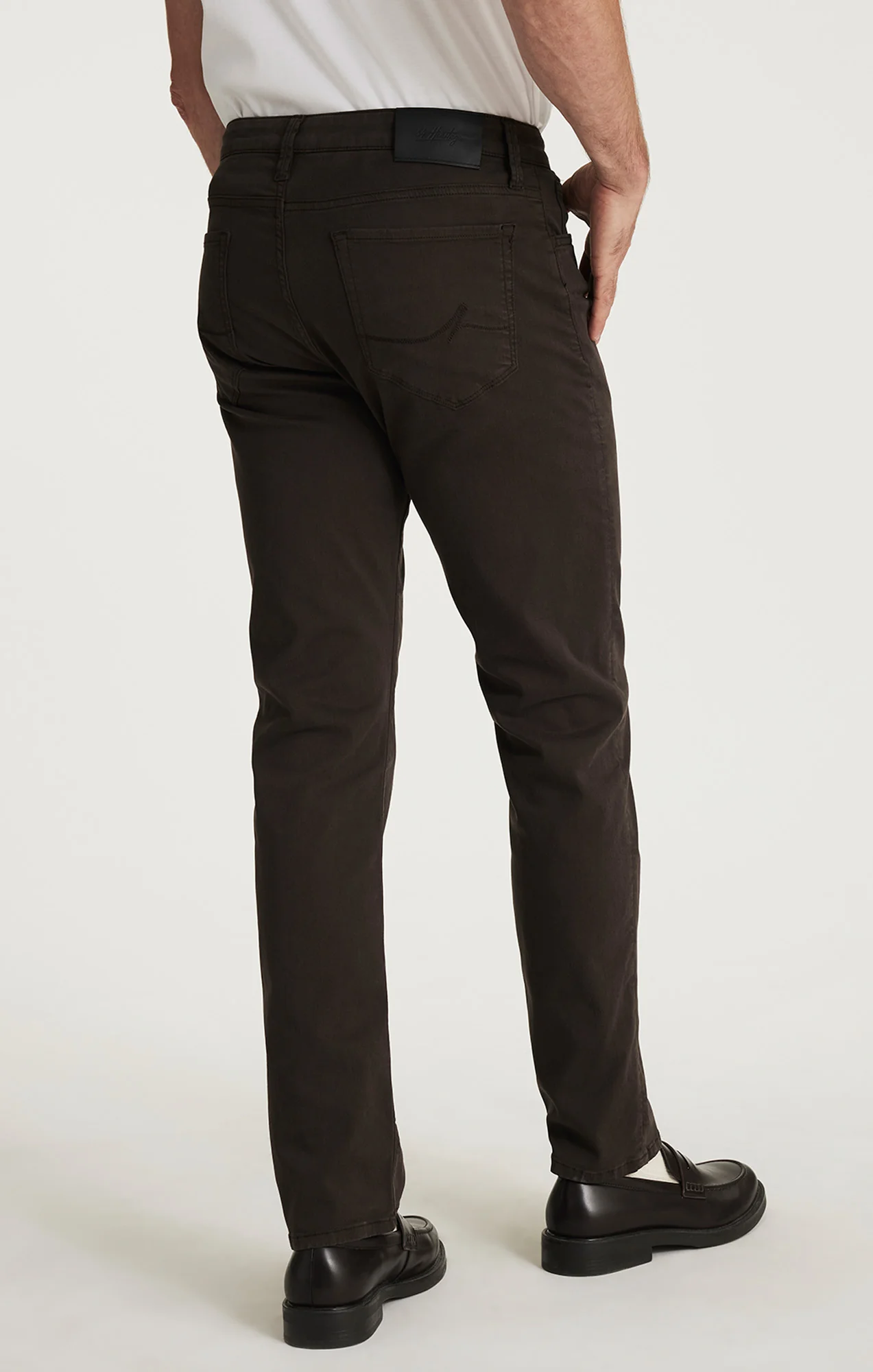 Courage Straight Leg Pants in Brunette Twill - Image 3