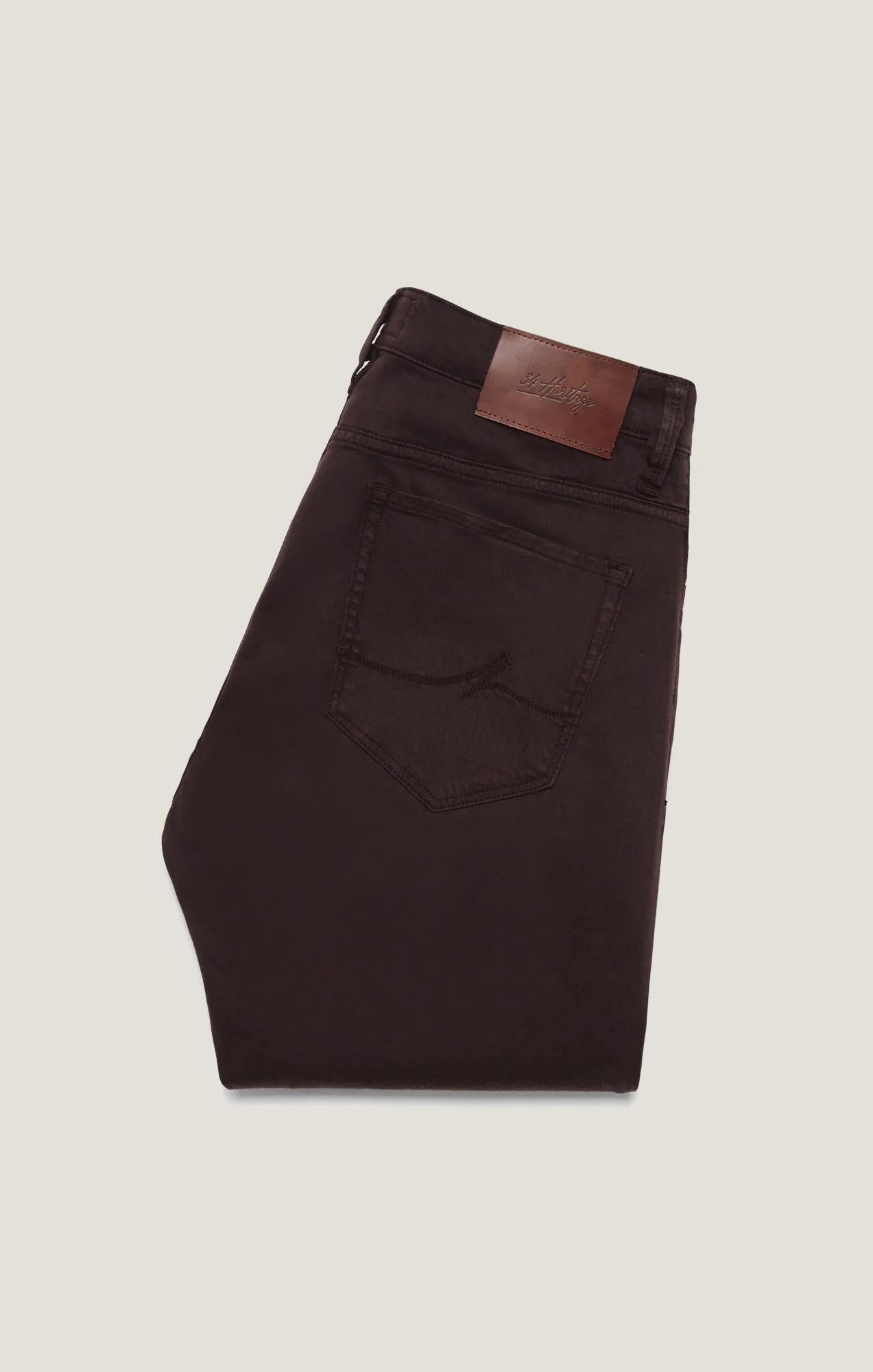 Courage Straight Leg Pants in Burgundy Diagonal - Image 10