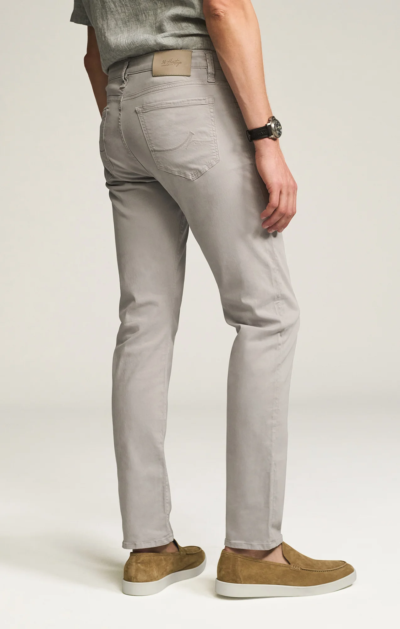 Courage Straight Leg Pants in Cement Twill - Image 3