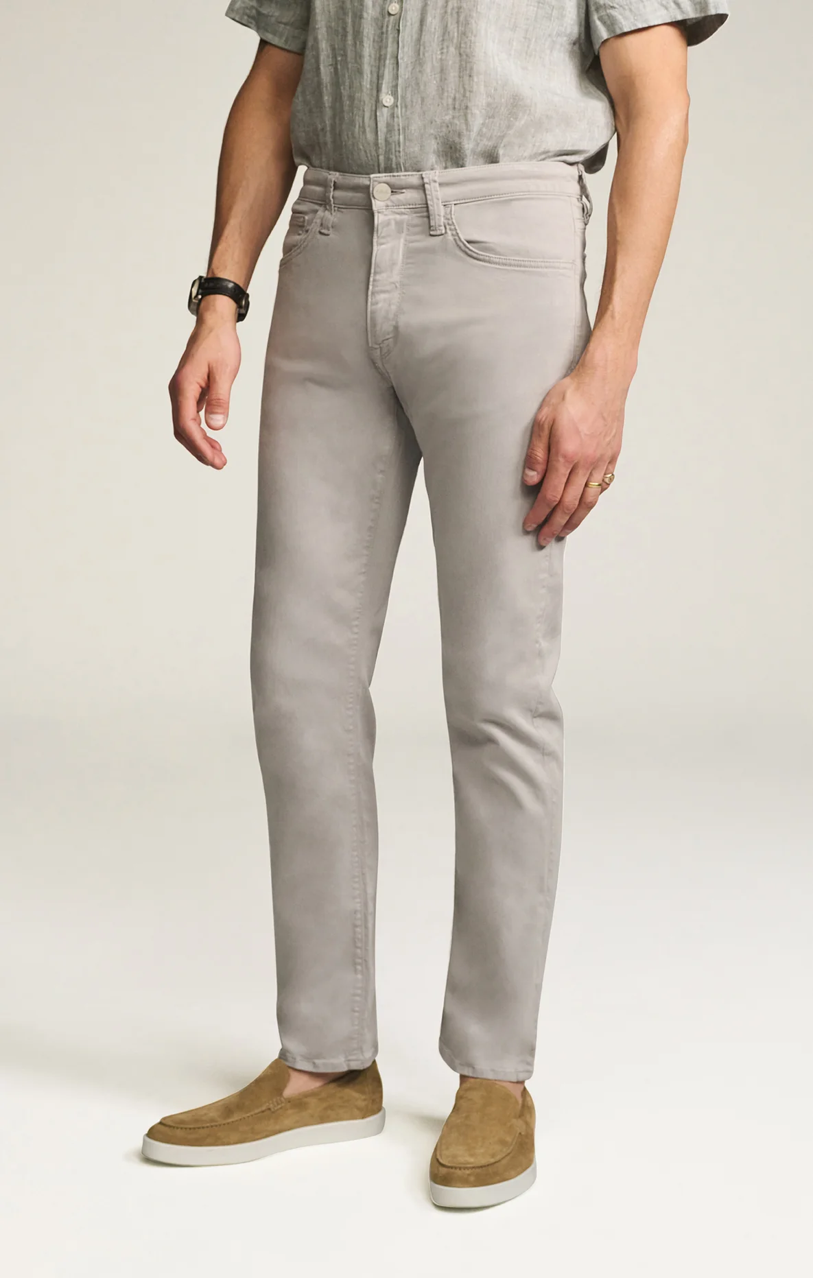 Courage Straight Leg Pants in Cement Twill - Image 5