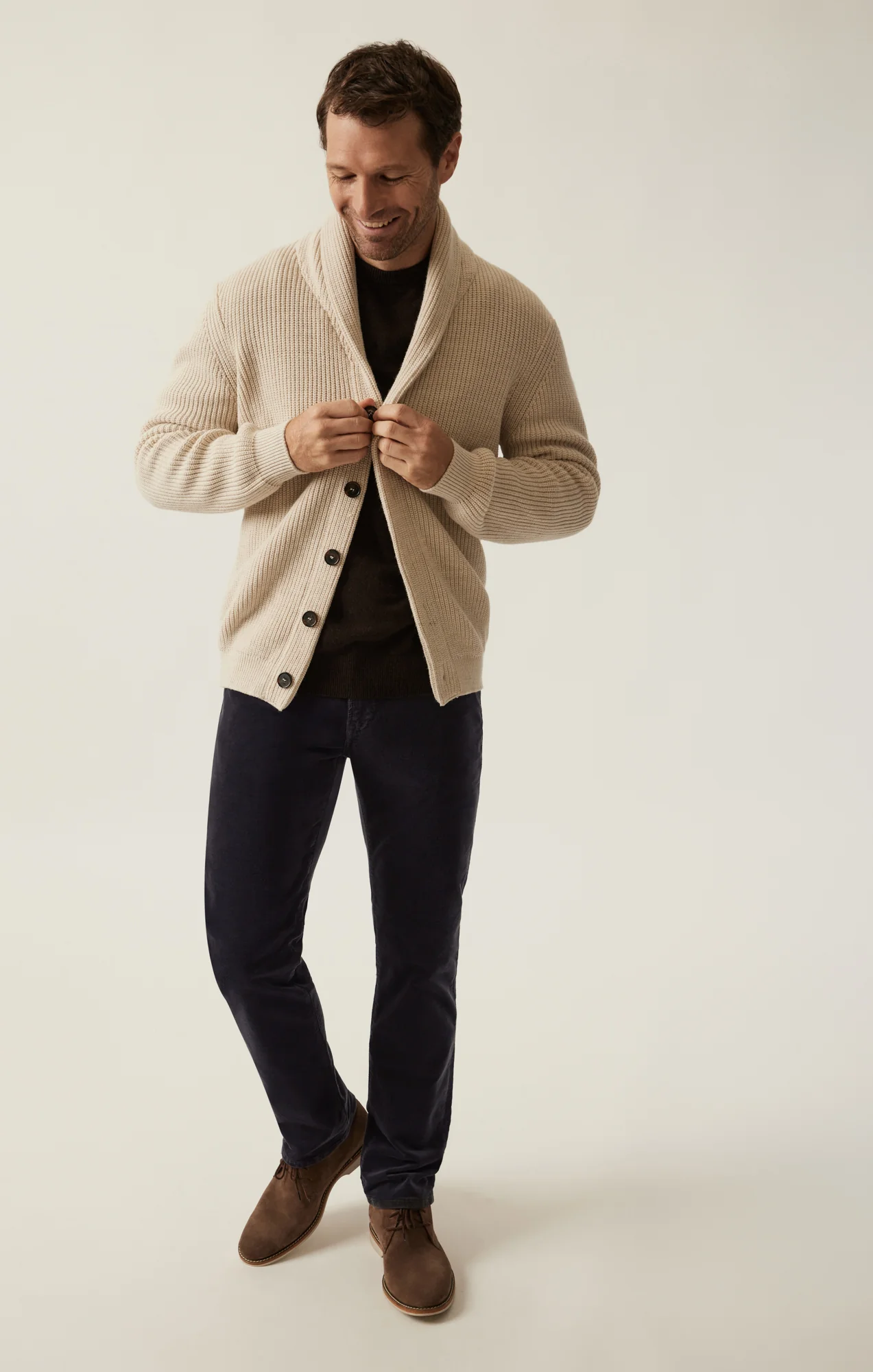 Courage Straight Leg Pants in Charcoal Cord - Image 7